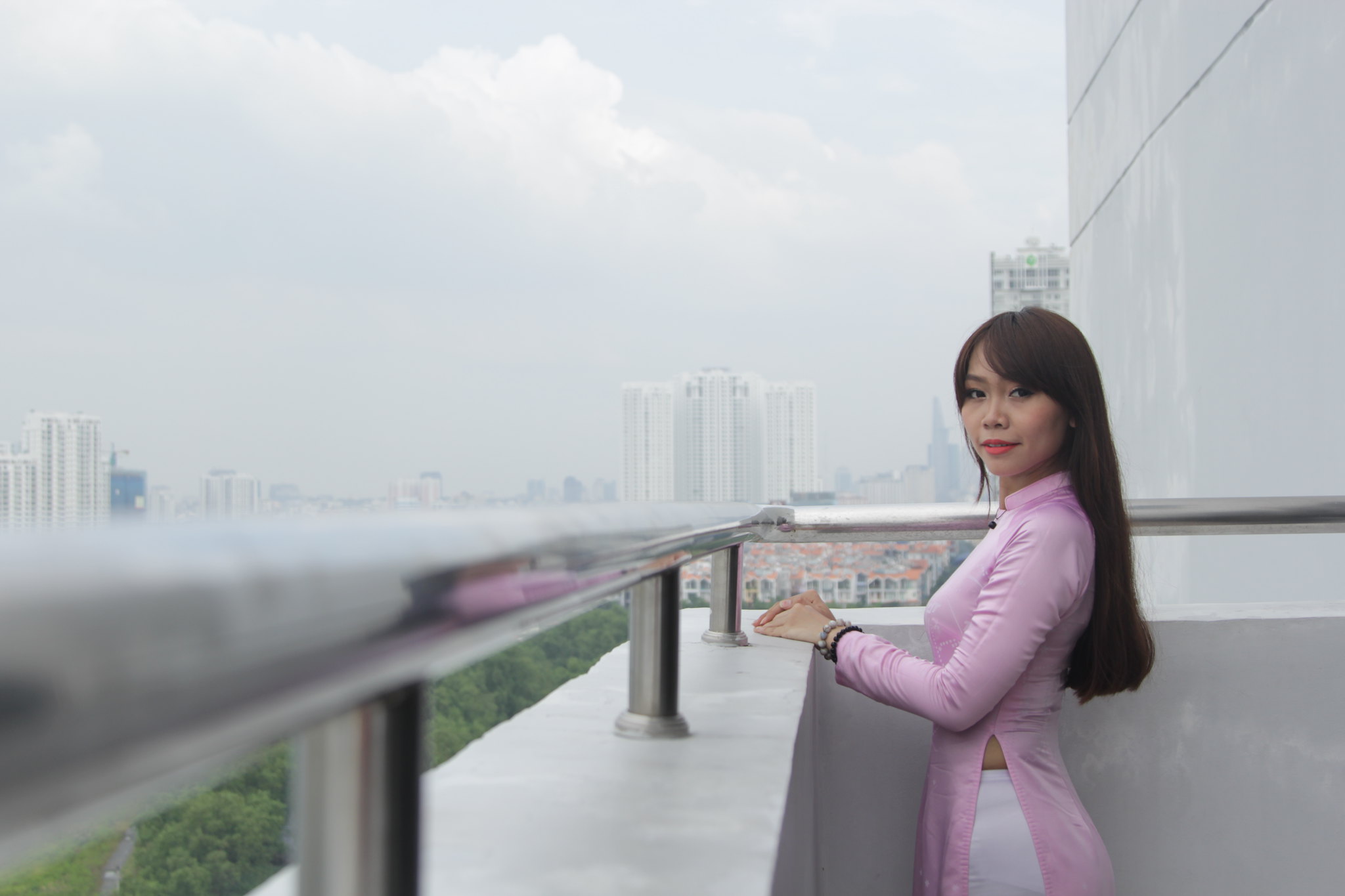 Áo dài hồng đậm chất Việt [OAAKYJ]