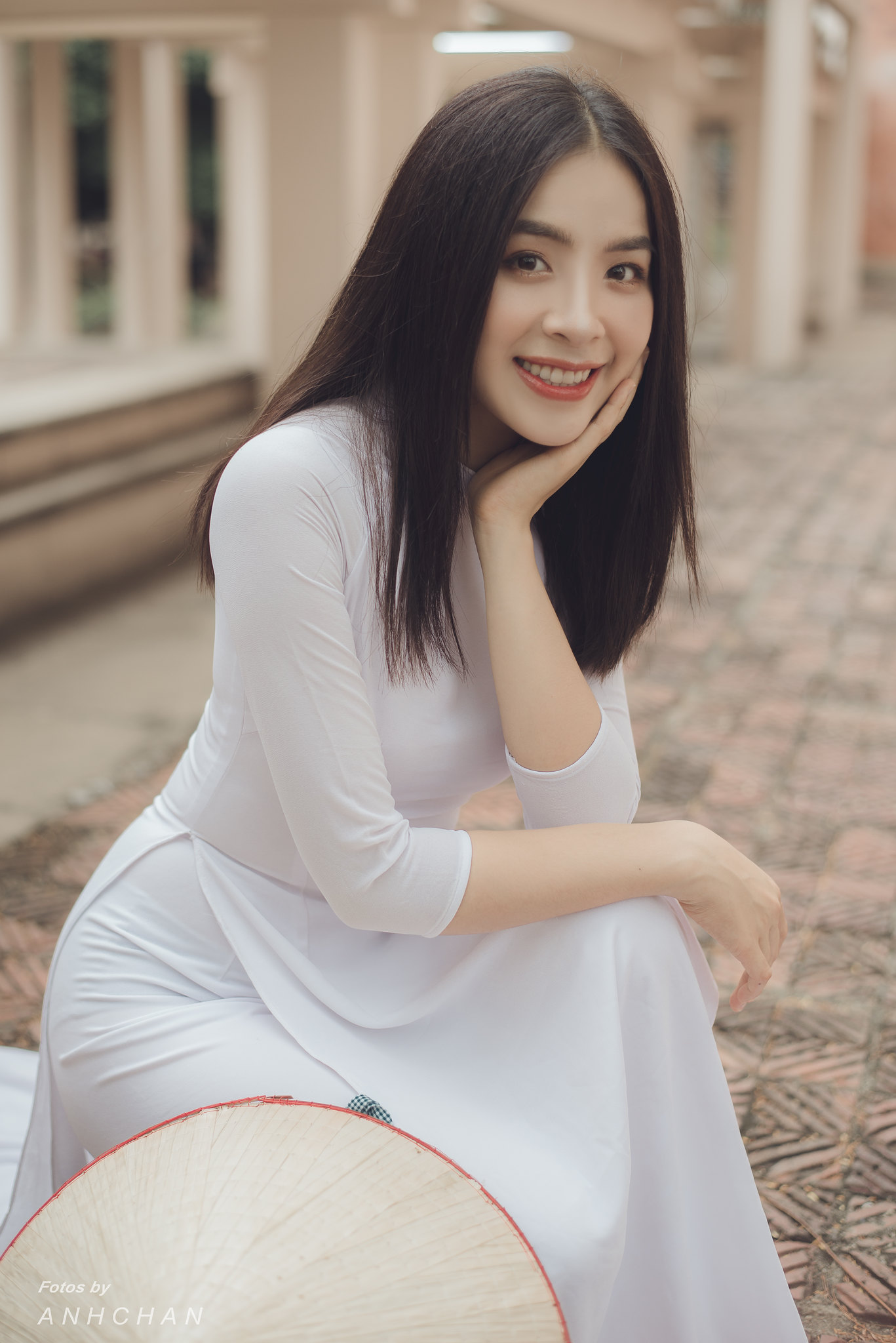 Áo dài trắng hiện đại áo dài trắng [7IWUZ2]