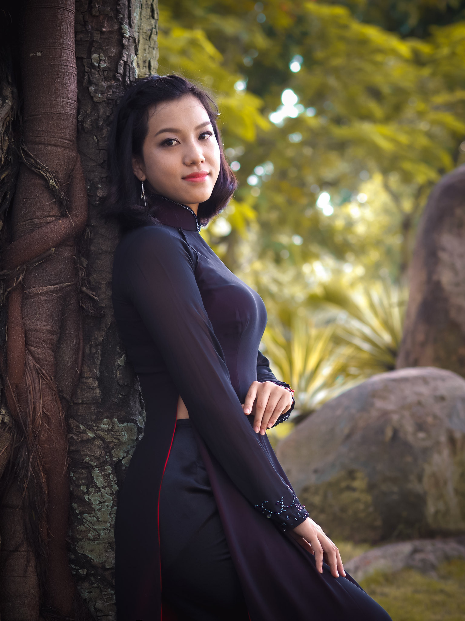 Áo dài đen album đằm thắm [CNAXDN]