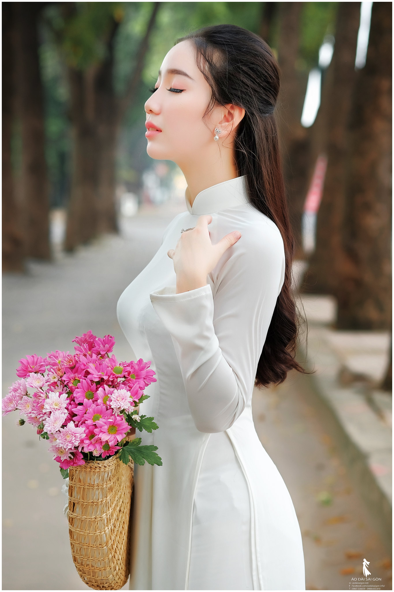 Hình ảnh áo dài trắng đậm chất Việt áo dài trắng [S8I4JW]