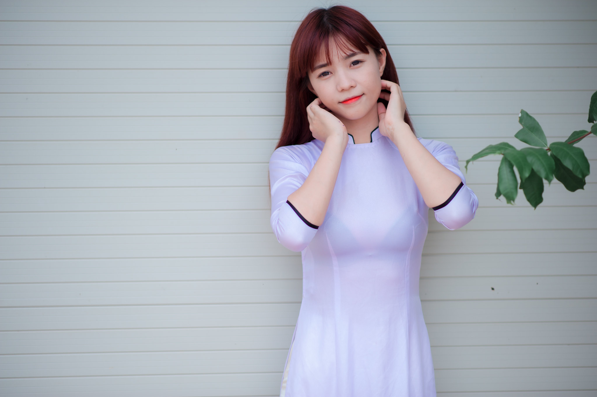 Áo dài trắng thanh tao nữ sinh [3Y5CL7]