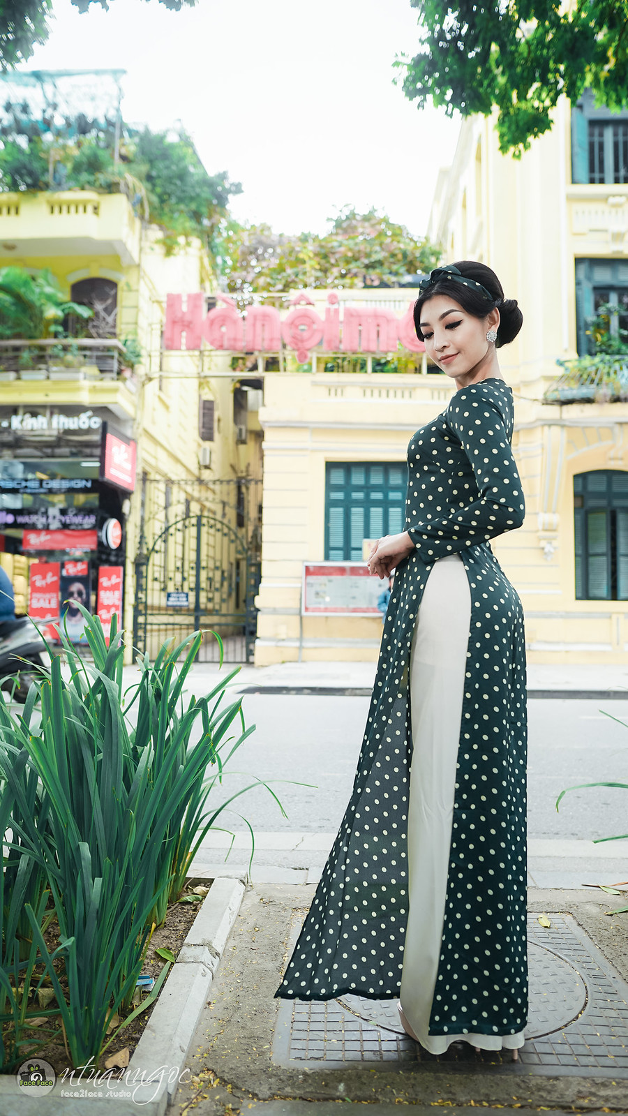 Áo dài họa tiết duyên thầm [B3CTM6]