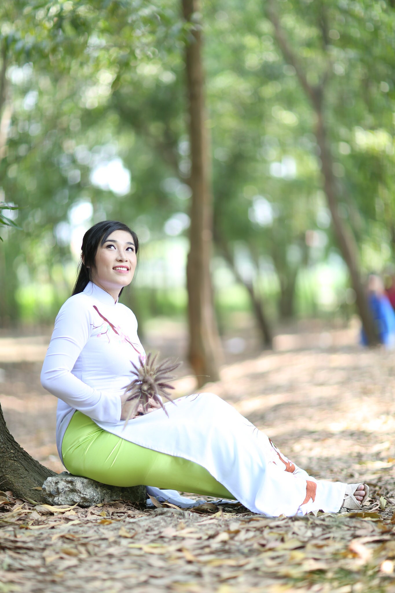 Vẻ đẹp Việt Nam áo dài trắng áo dài trắng [Q6EUTH]