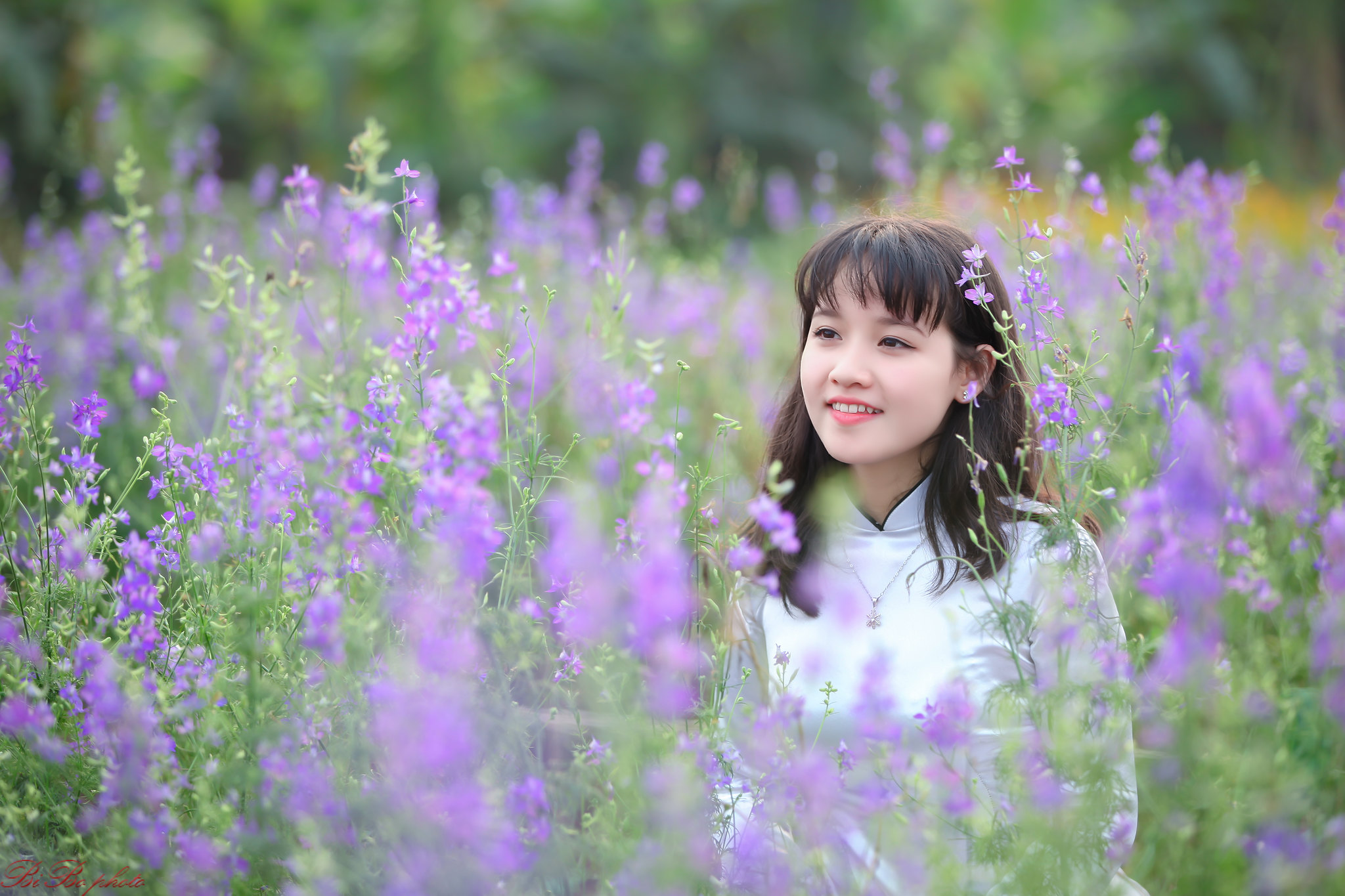 Áo dài trắng hoa thanh xuân [RYC4XM]