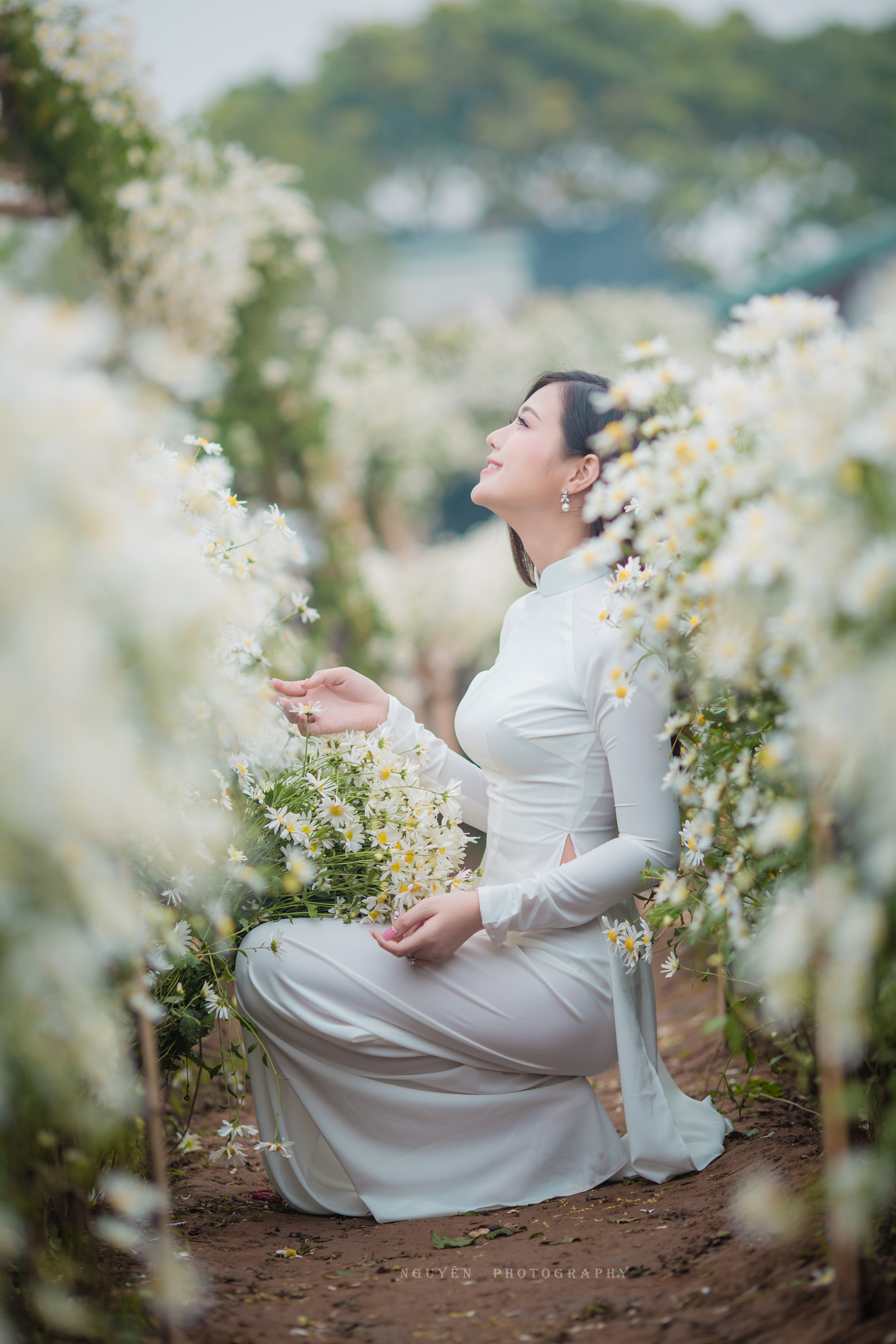 Áo dài trắng gái xinh yêu kiều [GYSZC5]