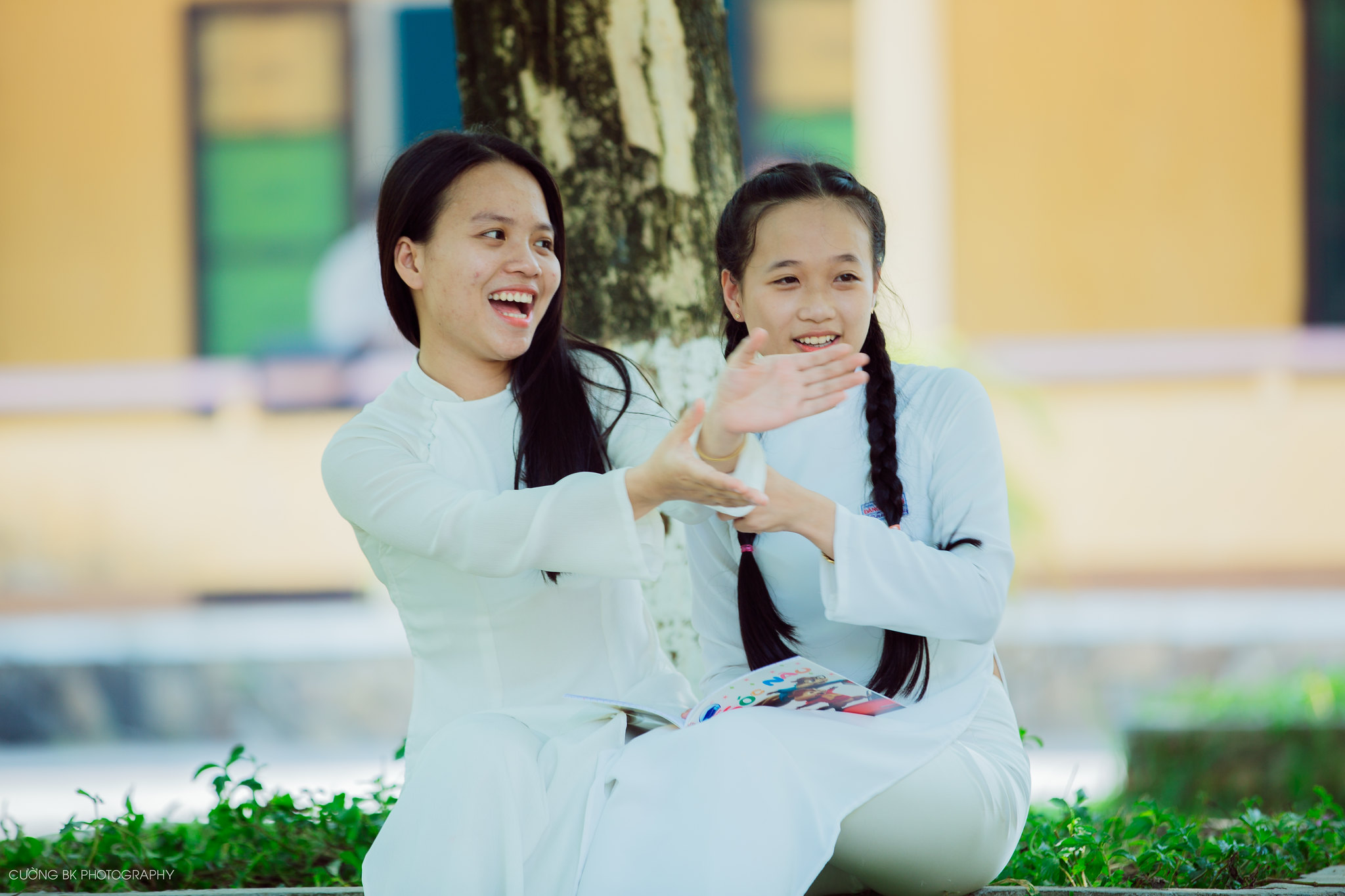Áo dài trắng thiếu nữ nữ sinh nổi bật [C6CSRL]