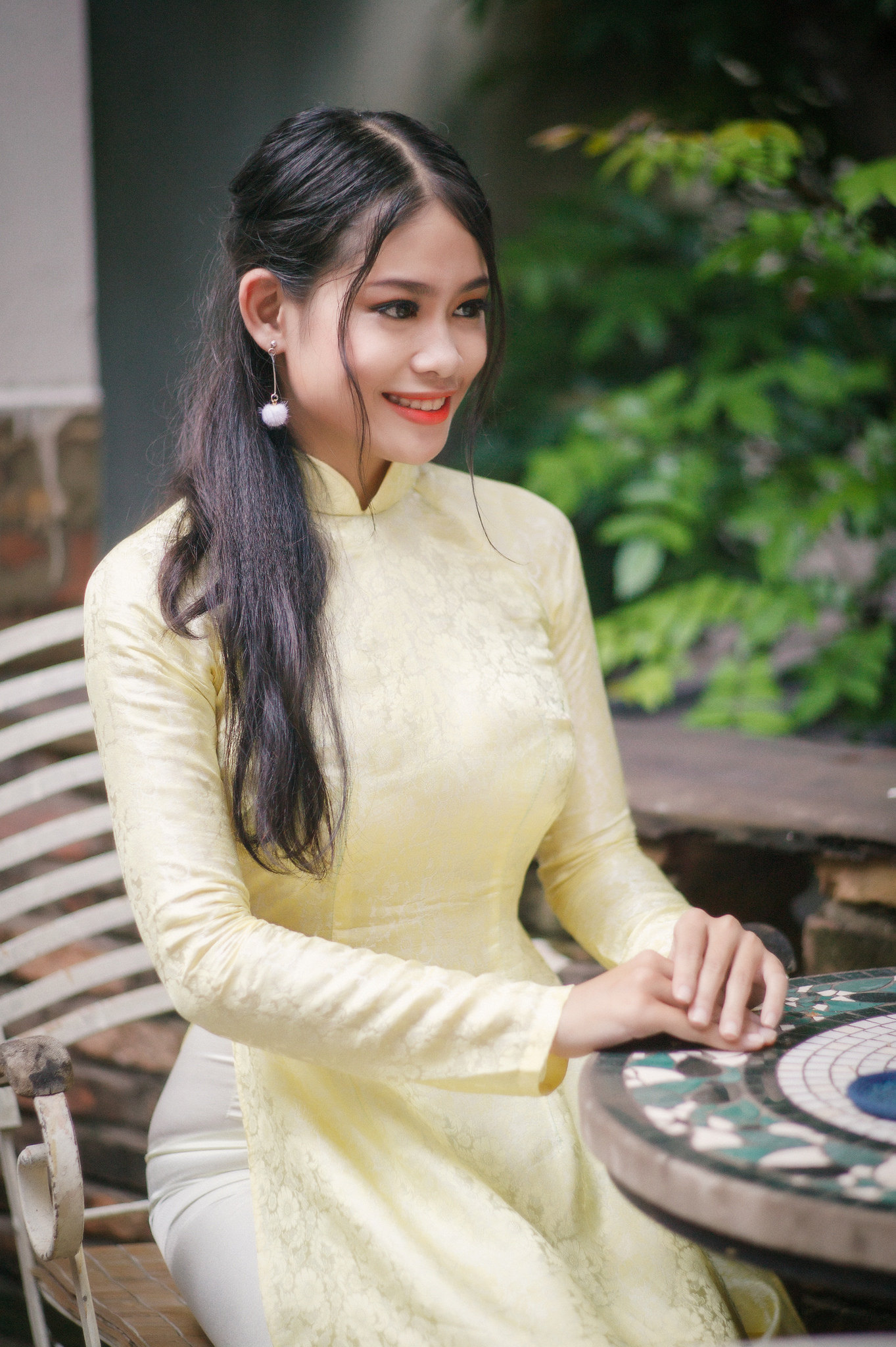 Hoài cổ áo dài trắng tươi tắn [RC1GOS]