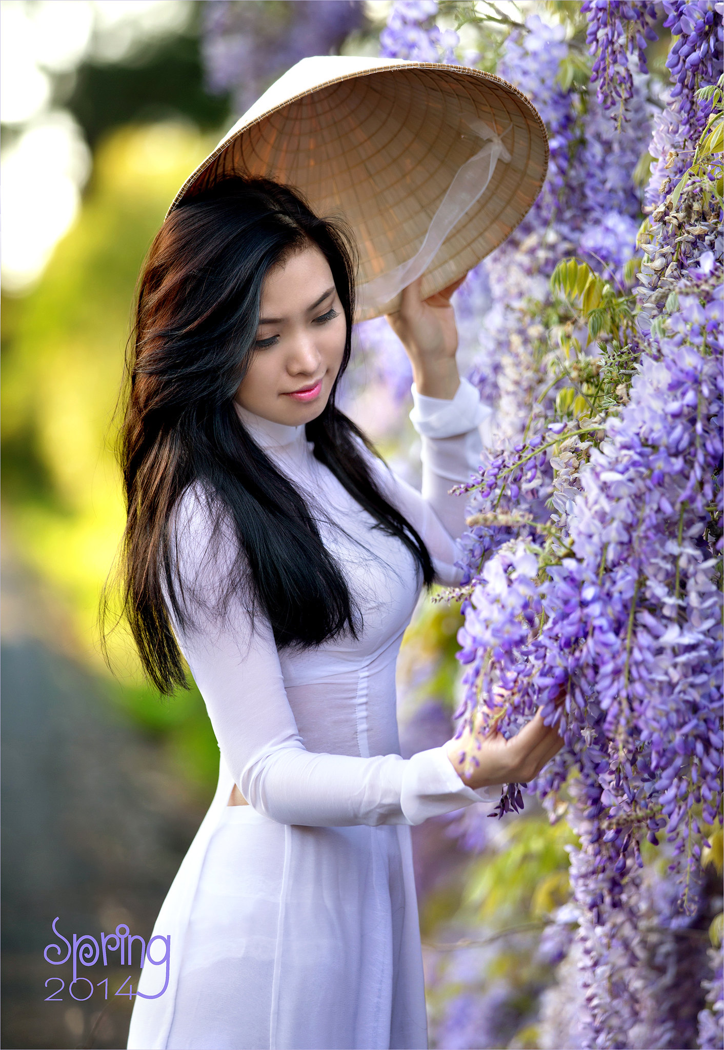Sang trọng áo dài trắng nón lá [5S6DXU]
