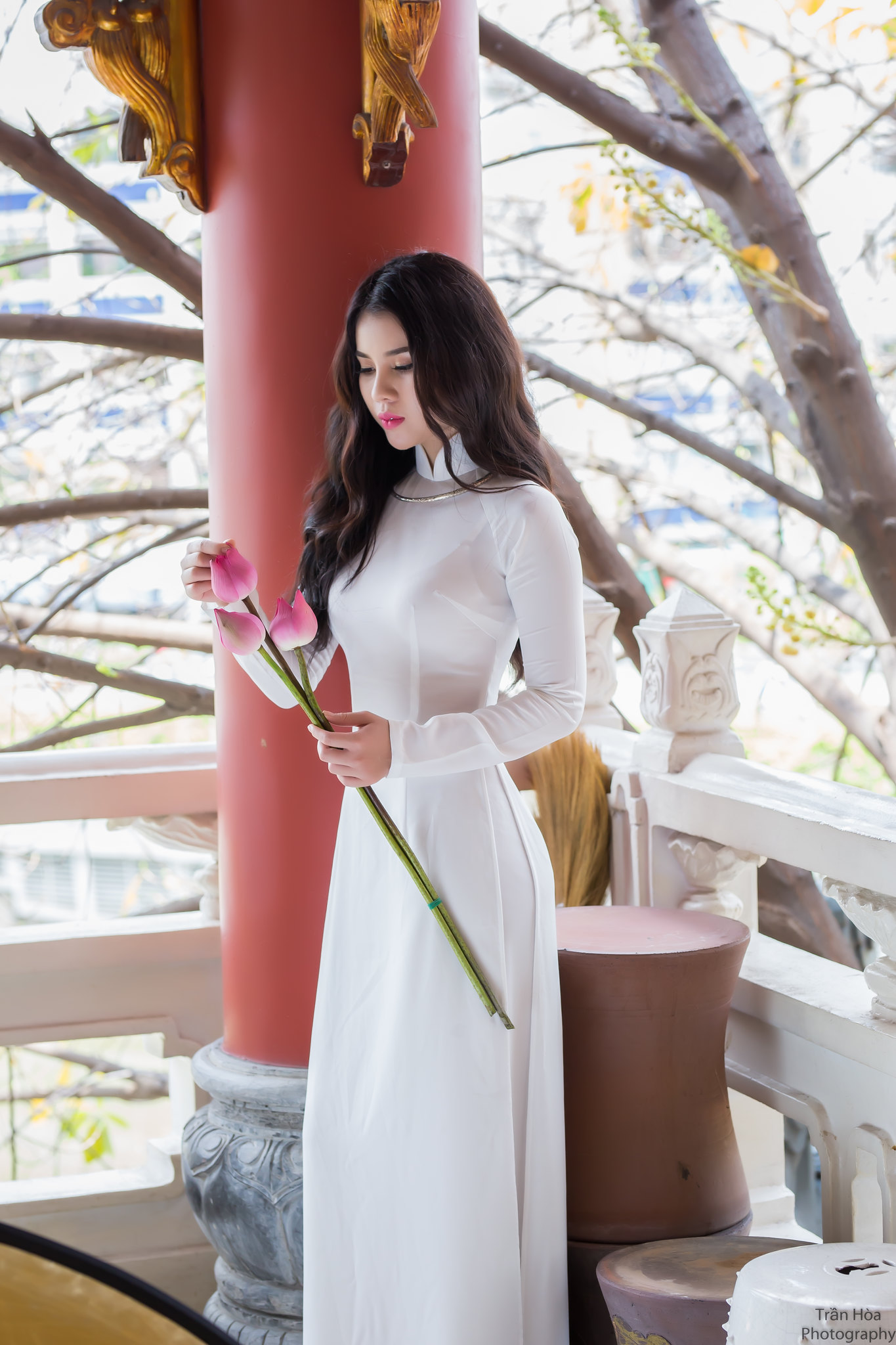 Áo dài trắng nét đẹp áo dài thướt tha vẻ đẹp Việt Nam [KKMFKA]
