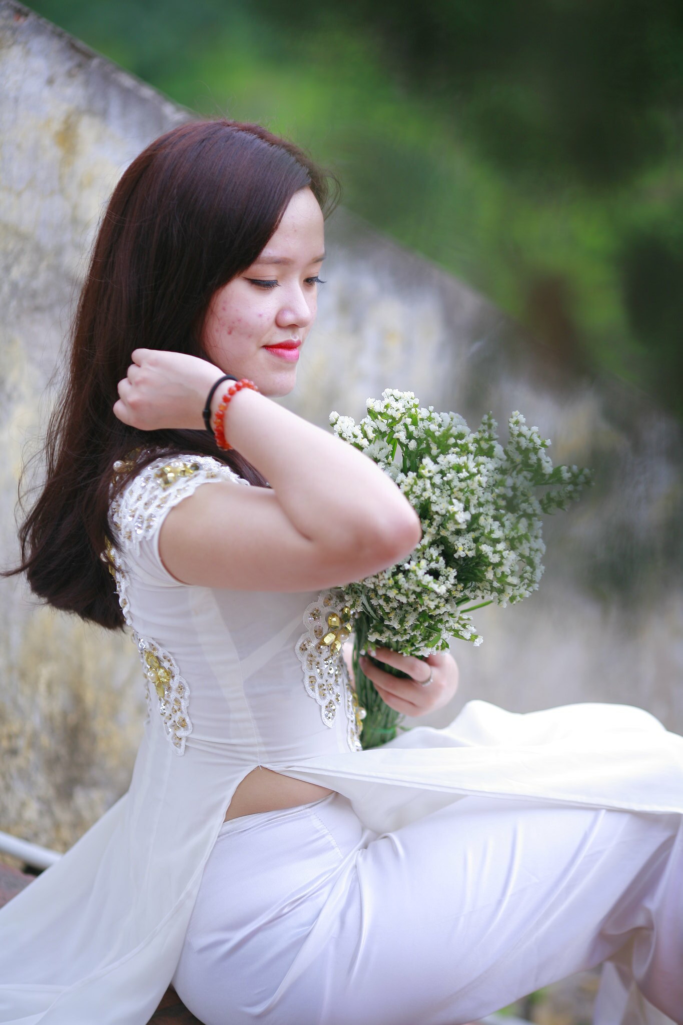 Tuyển chọn áo dài trắng [NVP421]