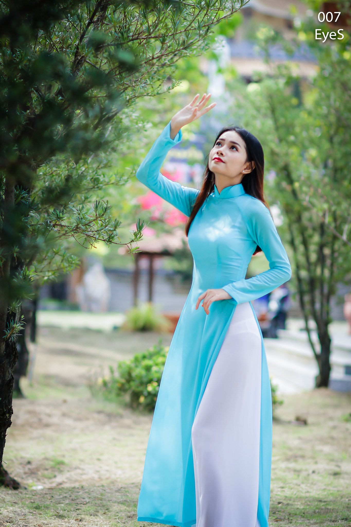 Tà áo dài áo dài trắng mong manh [JPKOPZ]