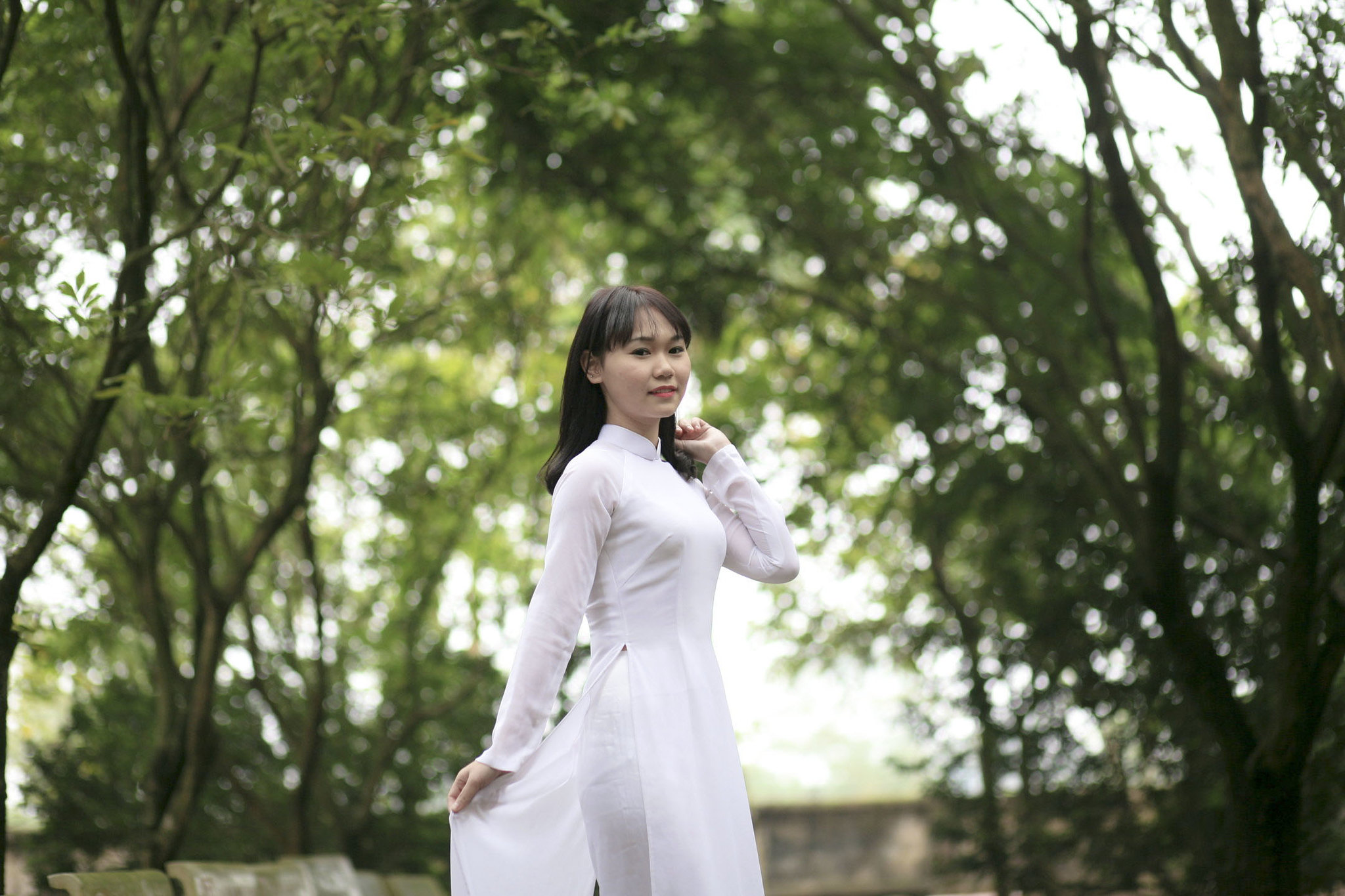 Thanh tao áo dài trắng [MAXHXC]