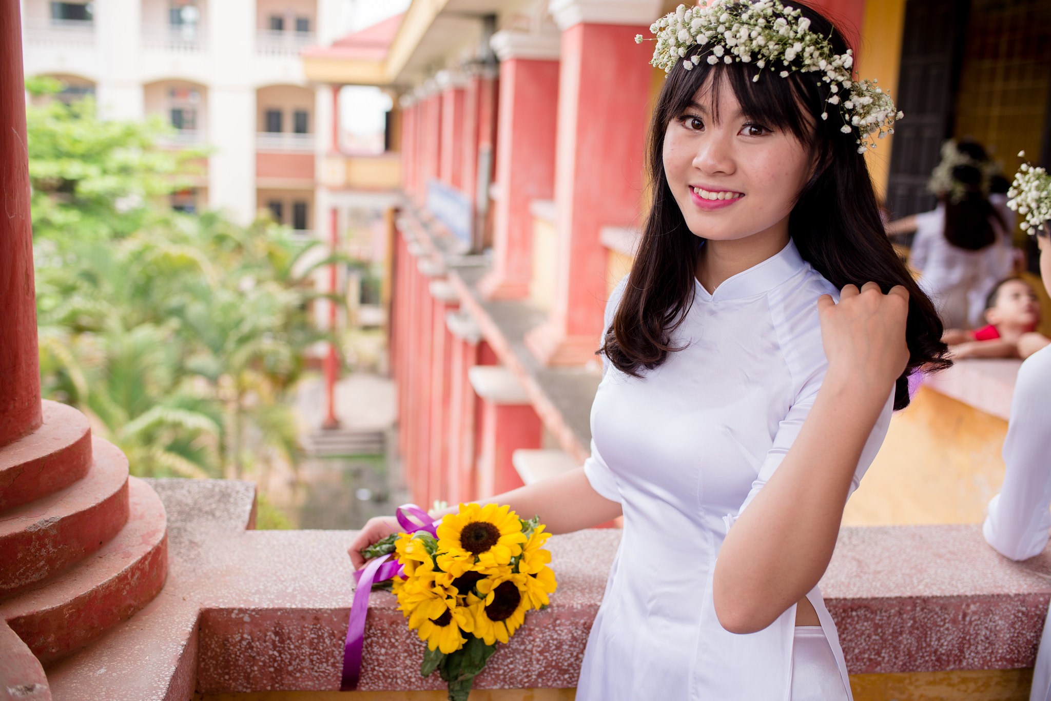 Áo dài trắng bộ sưu tập nữ sinh thướt tha [MZSZWV]