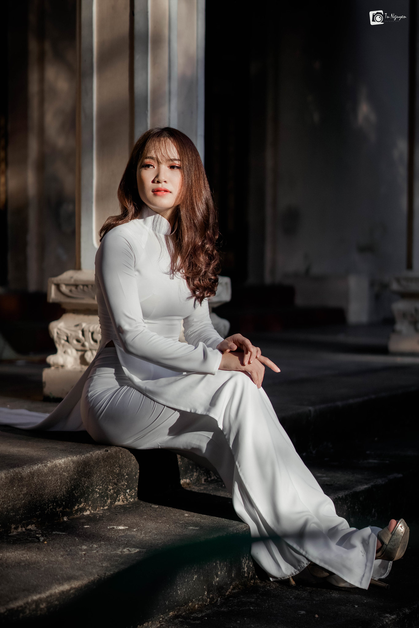 Cuốn hút áo dài trắng nắng [YXCFHE]