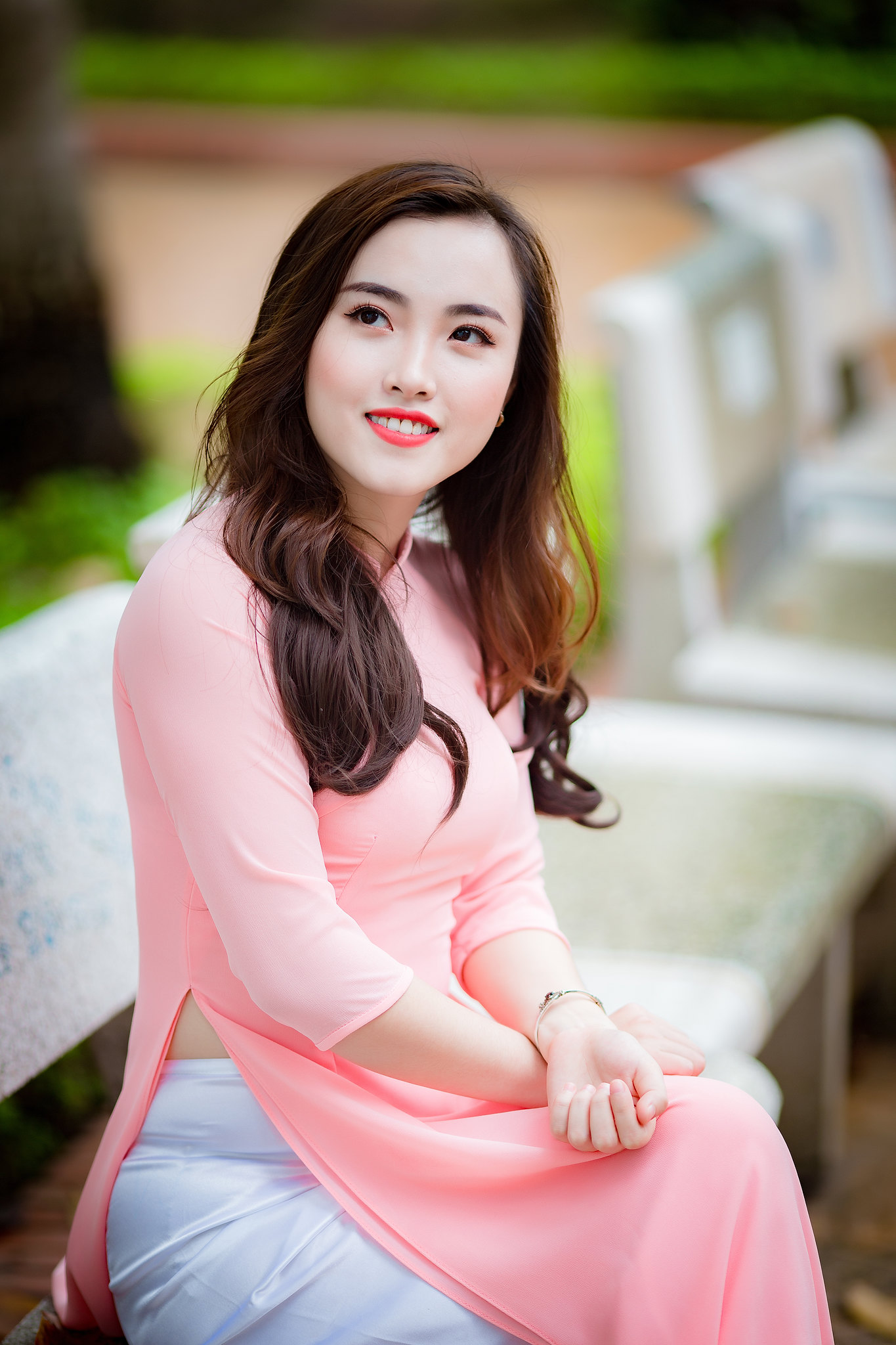 Áo dài hồng thanh tao [1B4ION]
