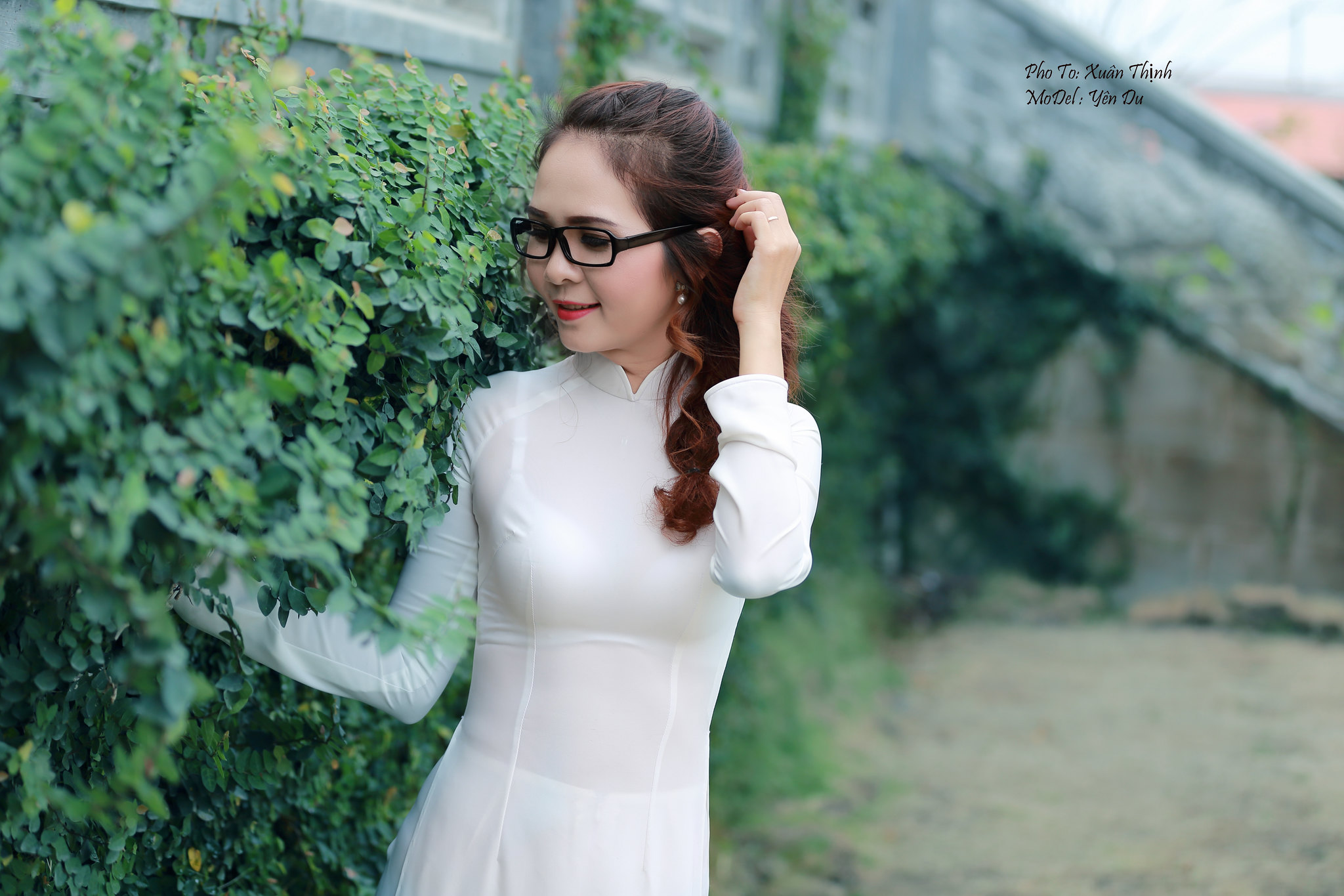 Áo dài trắng nuột rạng rỡ [K8D2WH]