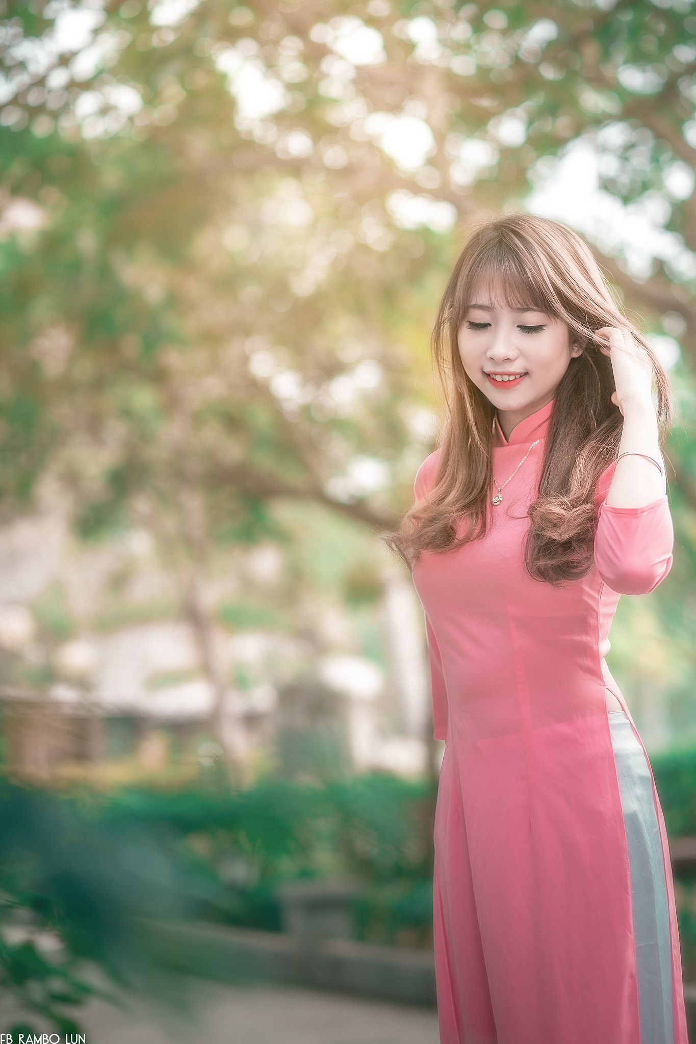 Áo dài đỏ sang trọng áo dài đỏ [XWFOEZ]