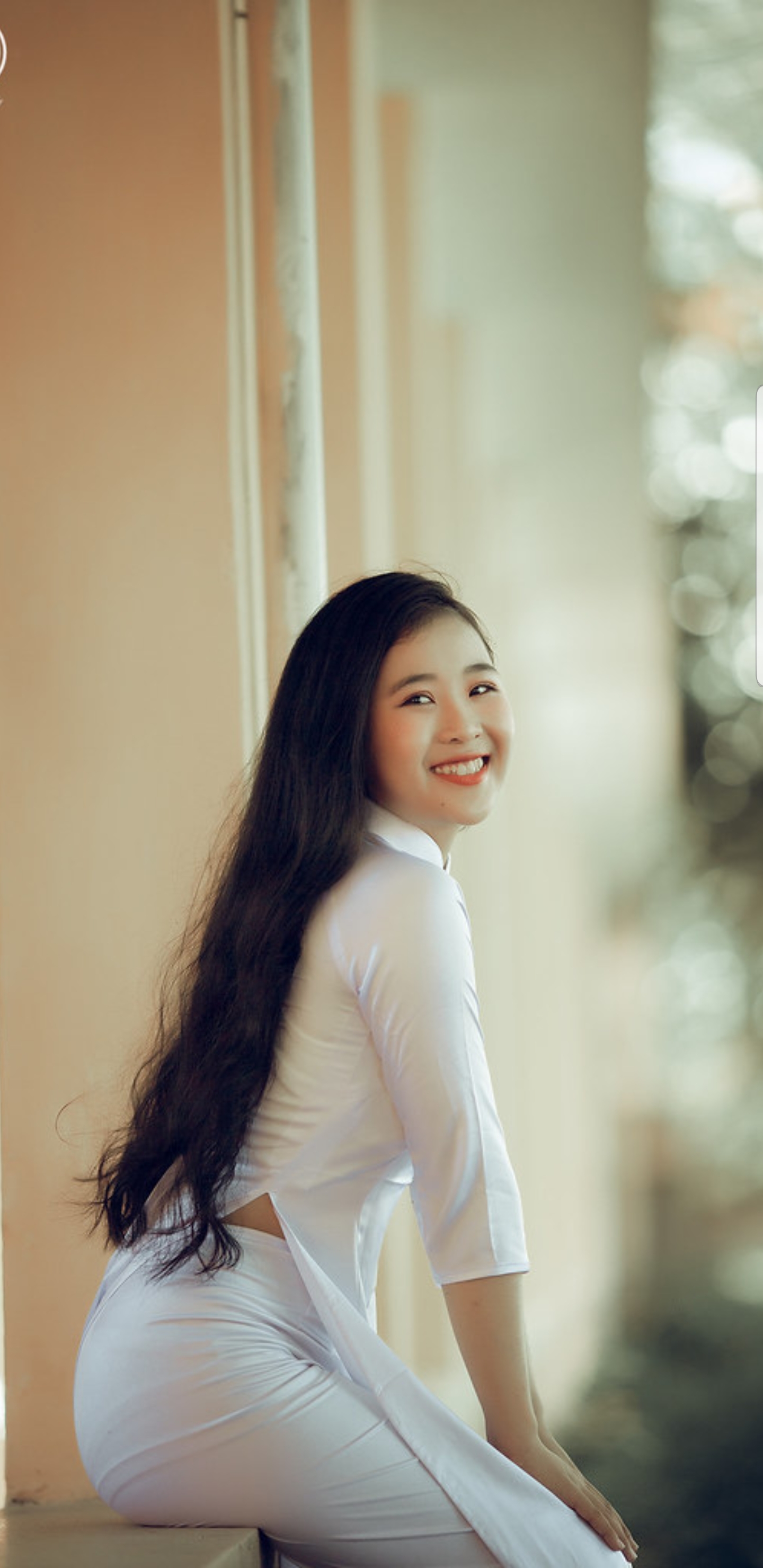 Áo dài trắng gái xinh e ấp [SA2RHI]