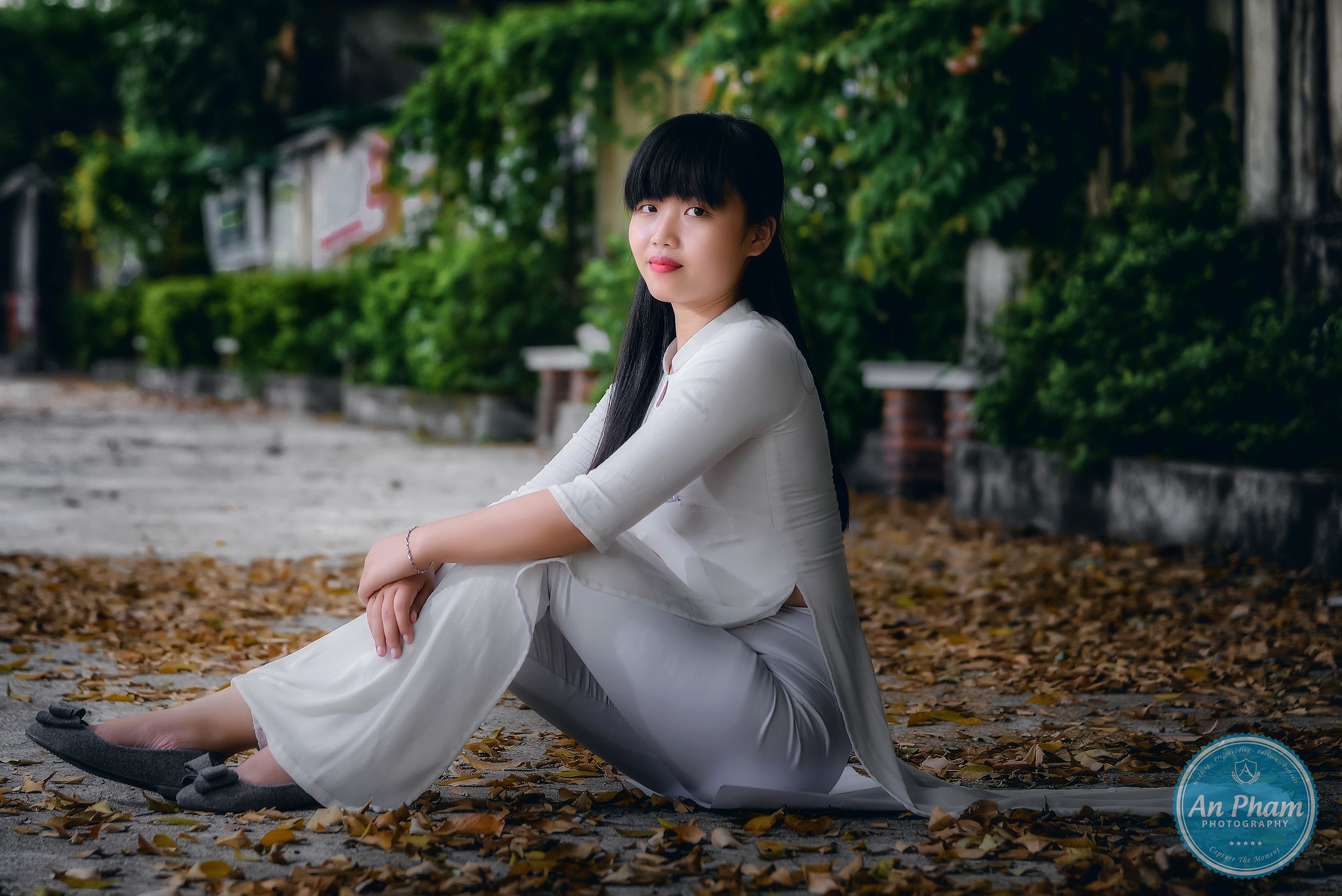 Áo dài trắng hot girl nữ sinh quý phái [DGGC4G]