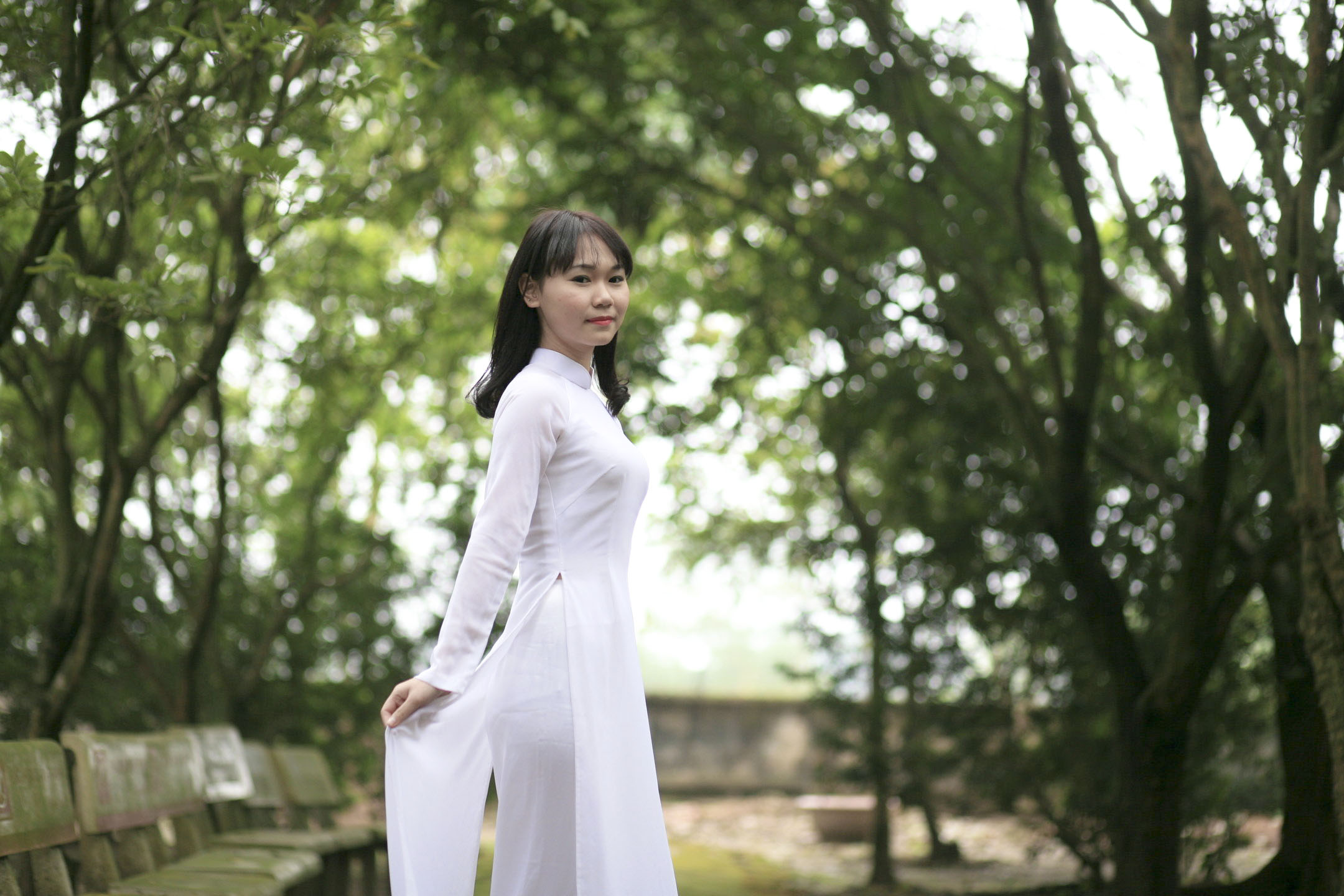 Áo dài trắng bộ sưu tập áo dài trắng thanh tao [VYXEV9]