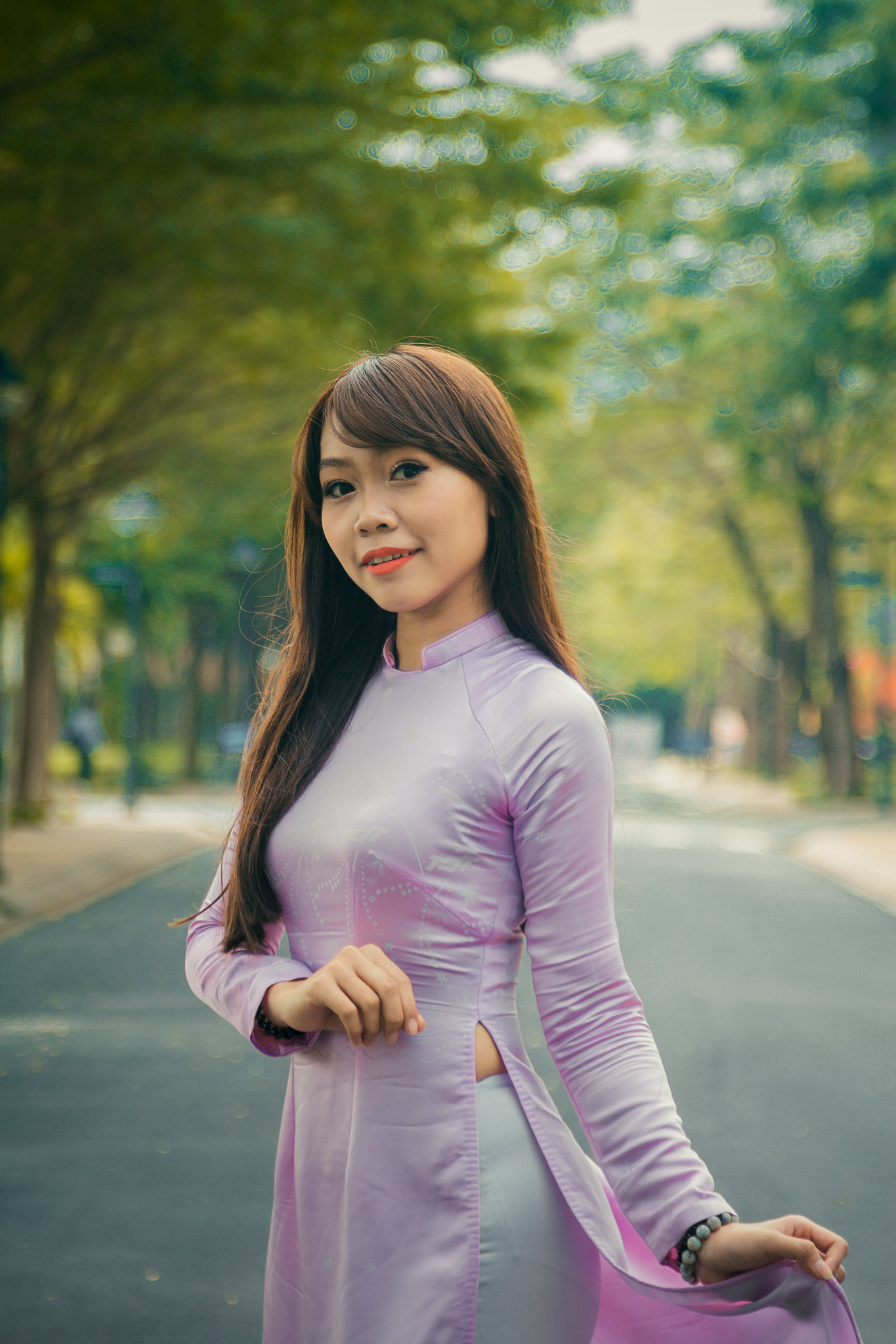 Cổ điển áo dài hồng [BIRAWZ]