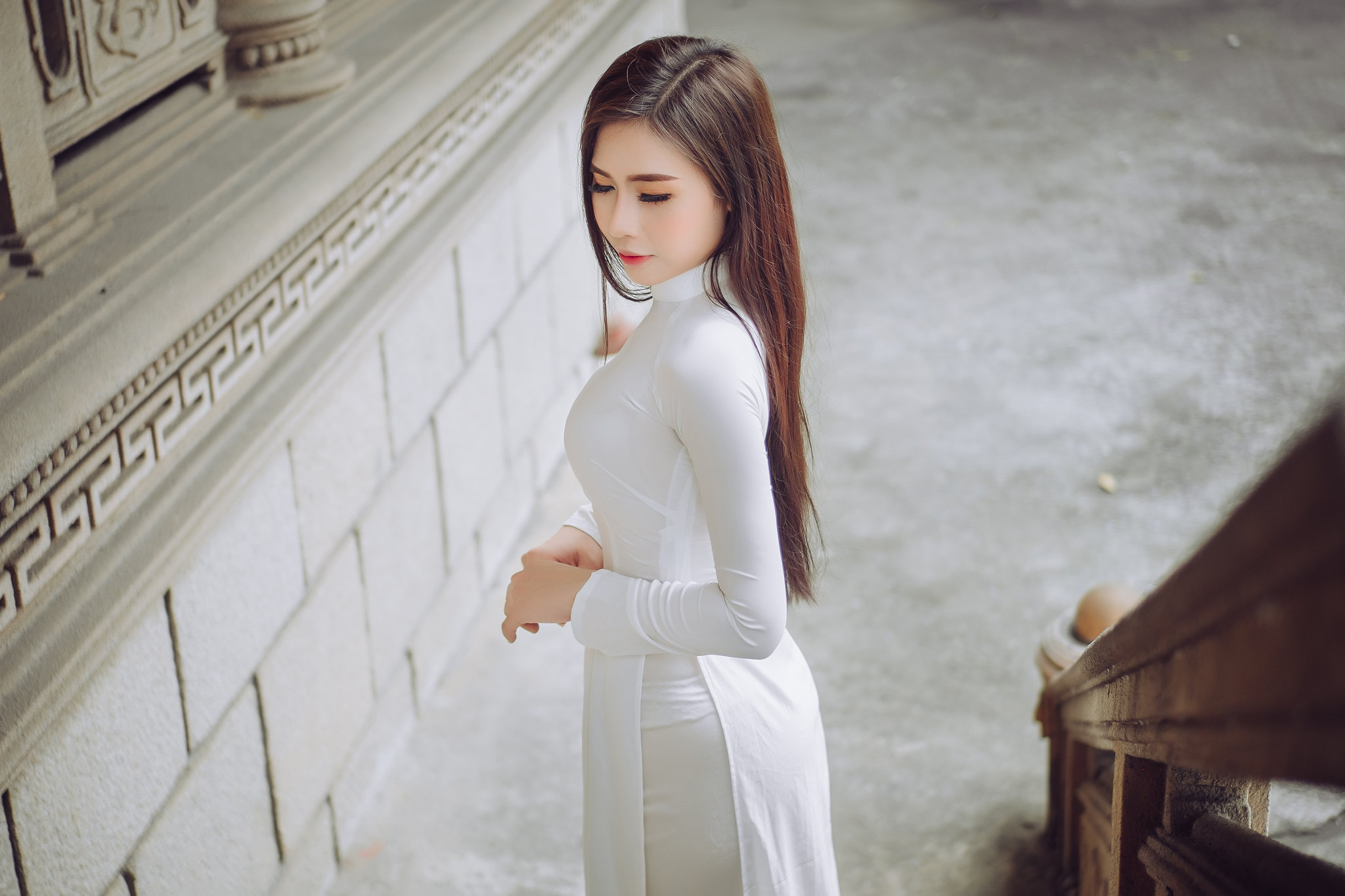 Duyên thầm áo dài trắng lễ chùa [SGZPBM]
