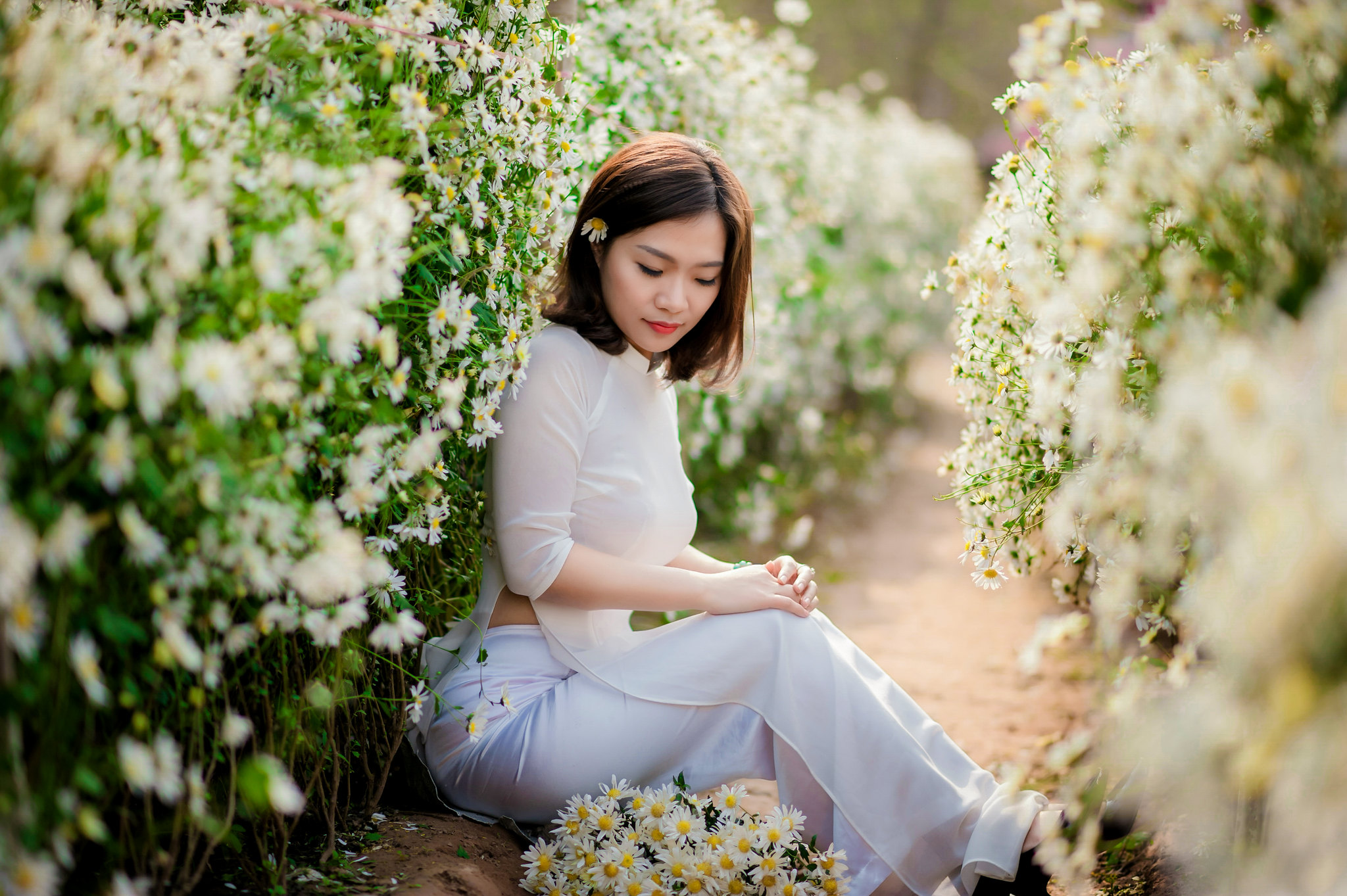 Thanh thoát áo dài trắng [ZRPHHN]