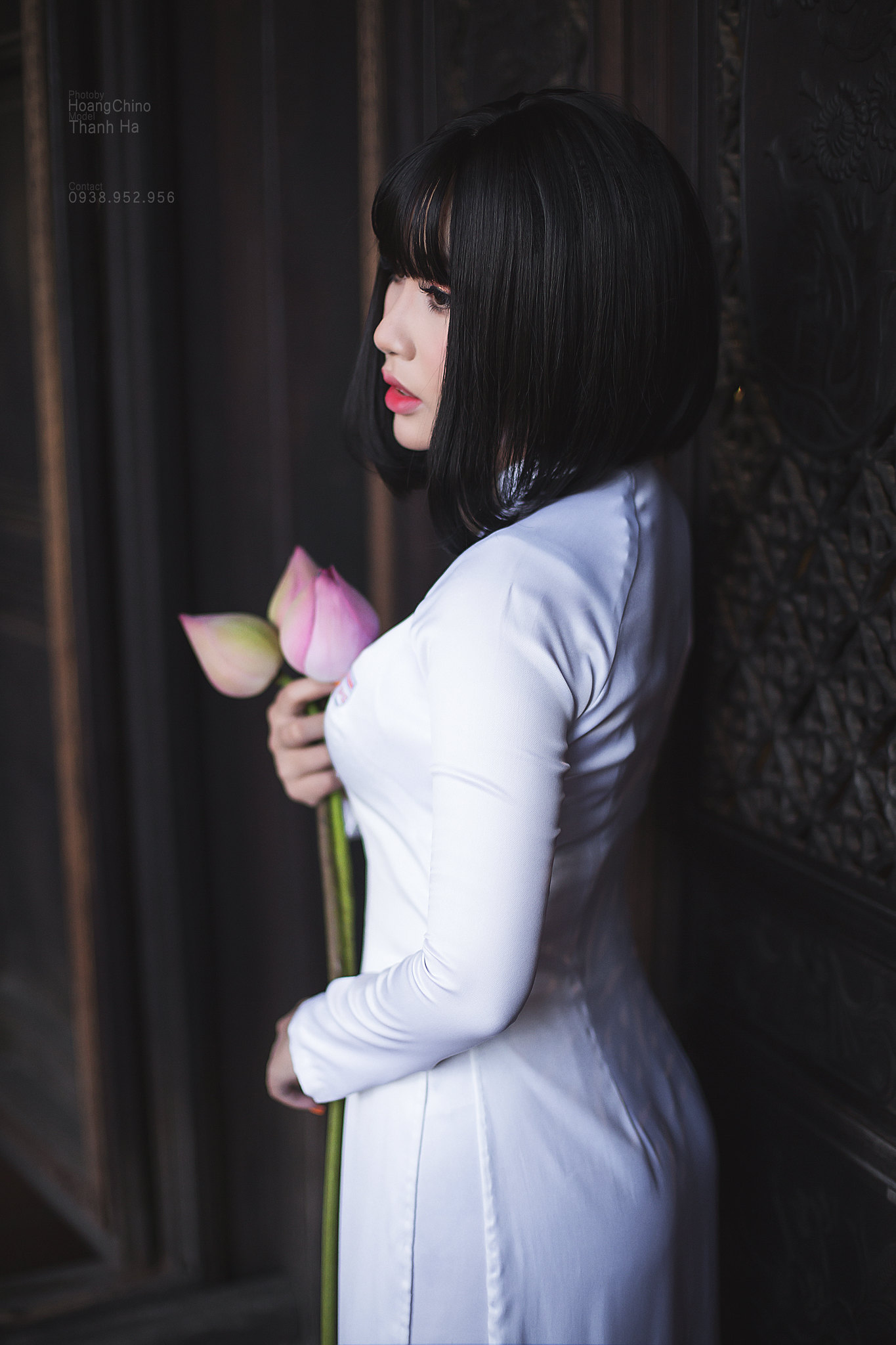 Album áo dài trắng thướt tha hoa sen [BJJ6Y6]