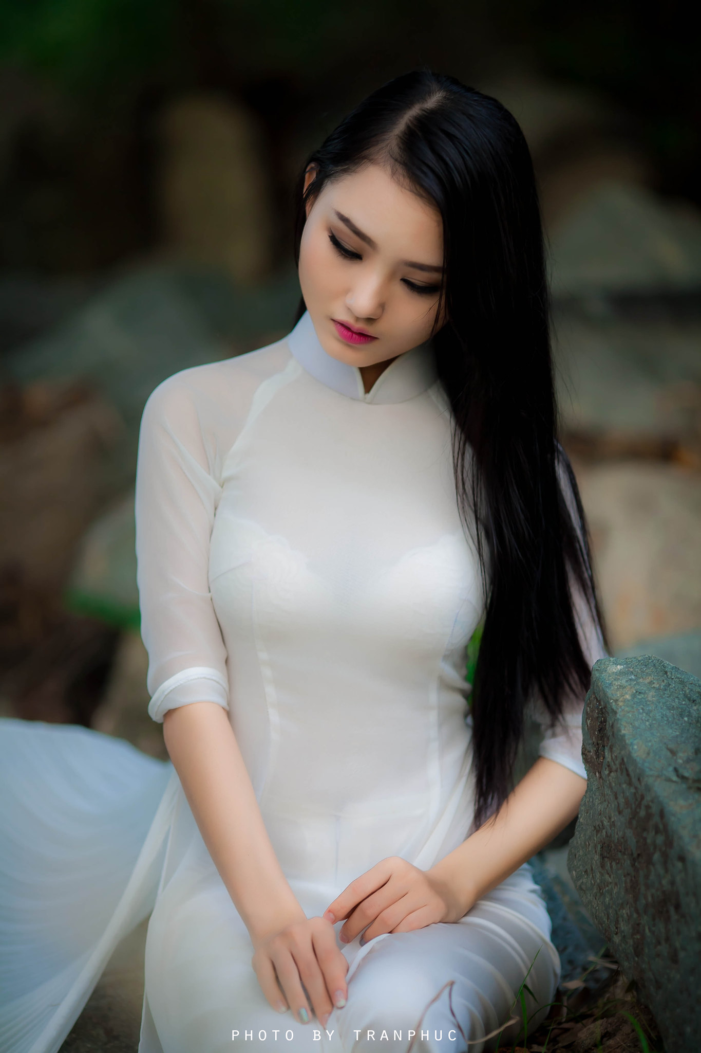 Áo dài trắng girl xinh áo dài trắng yêu kiều [ZMFORV]
