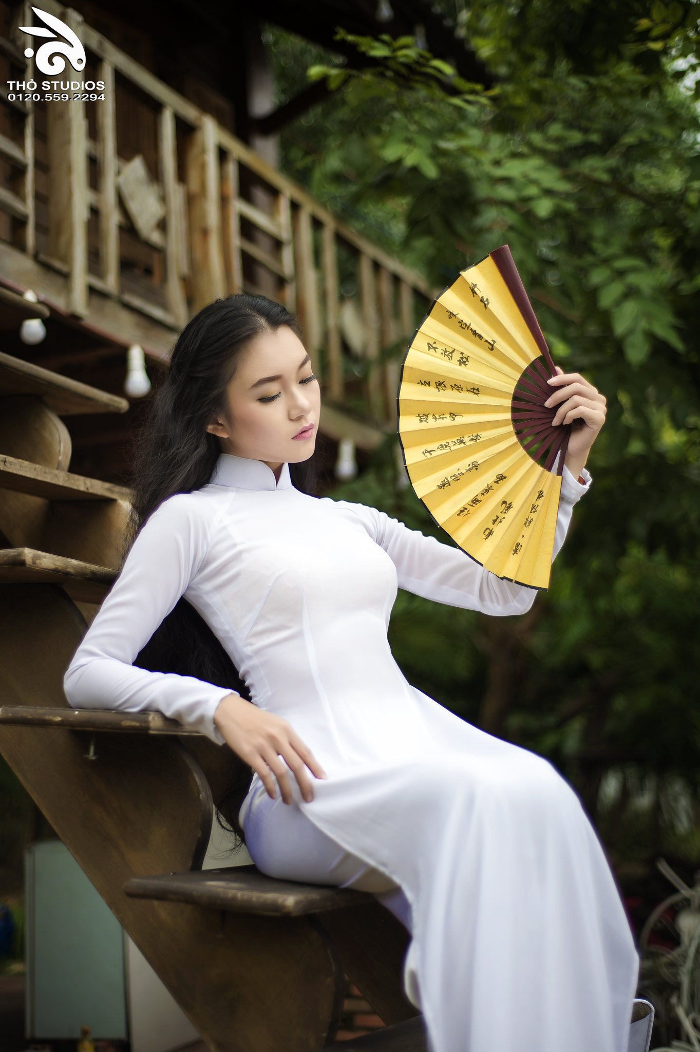 Loạt ảnh áo dài trắng cổ điển cổ kính [6IWQSA]