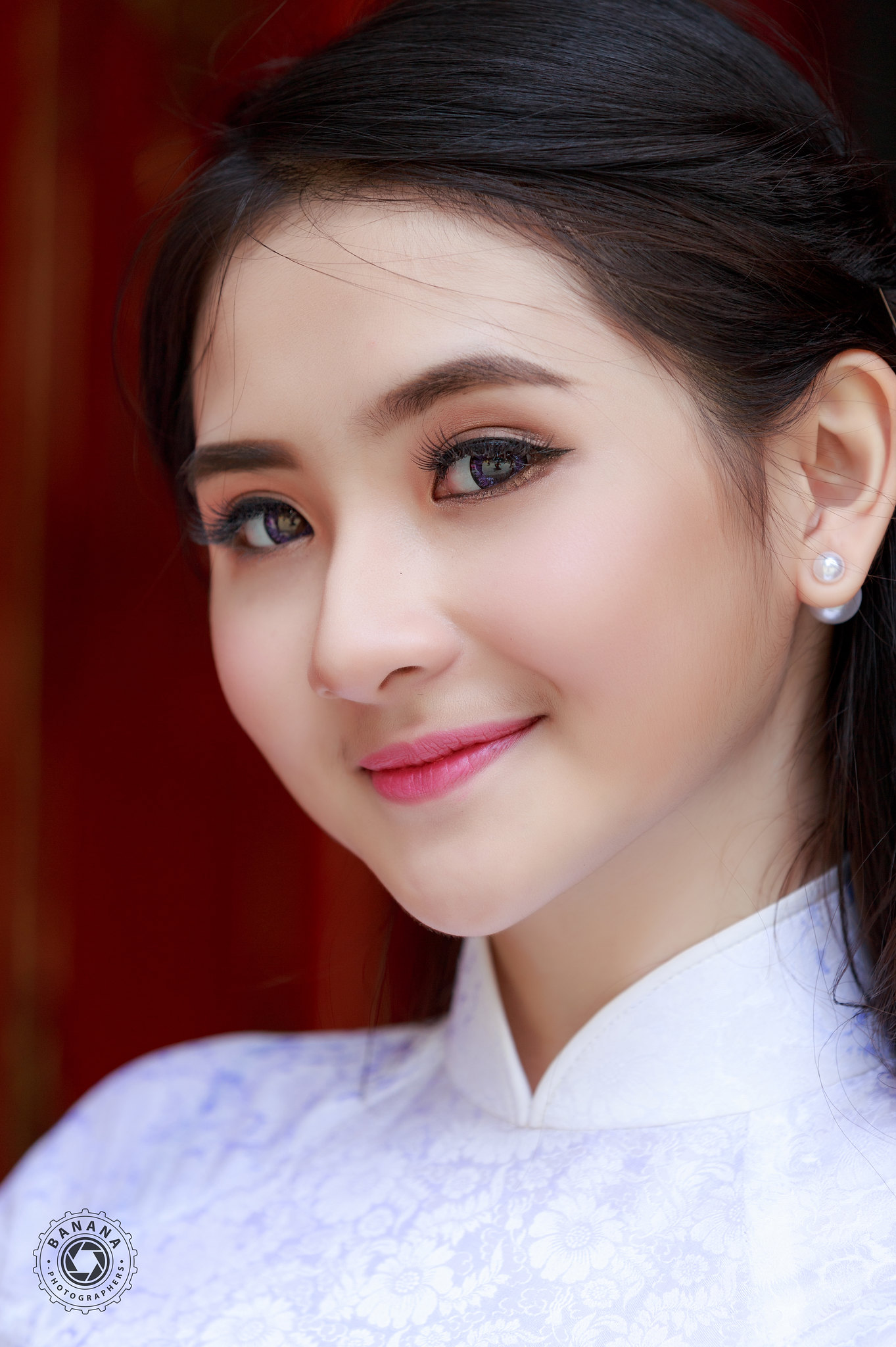 Áo dài trắng thanh lịch nữ sinh [6IBXDH]