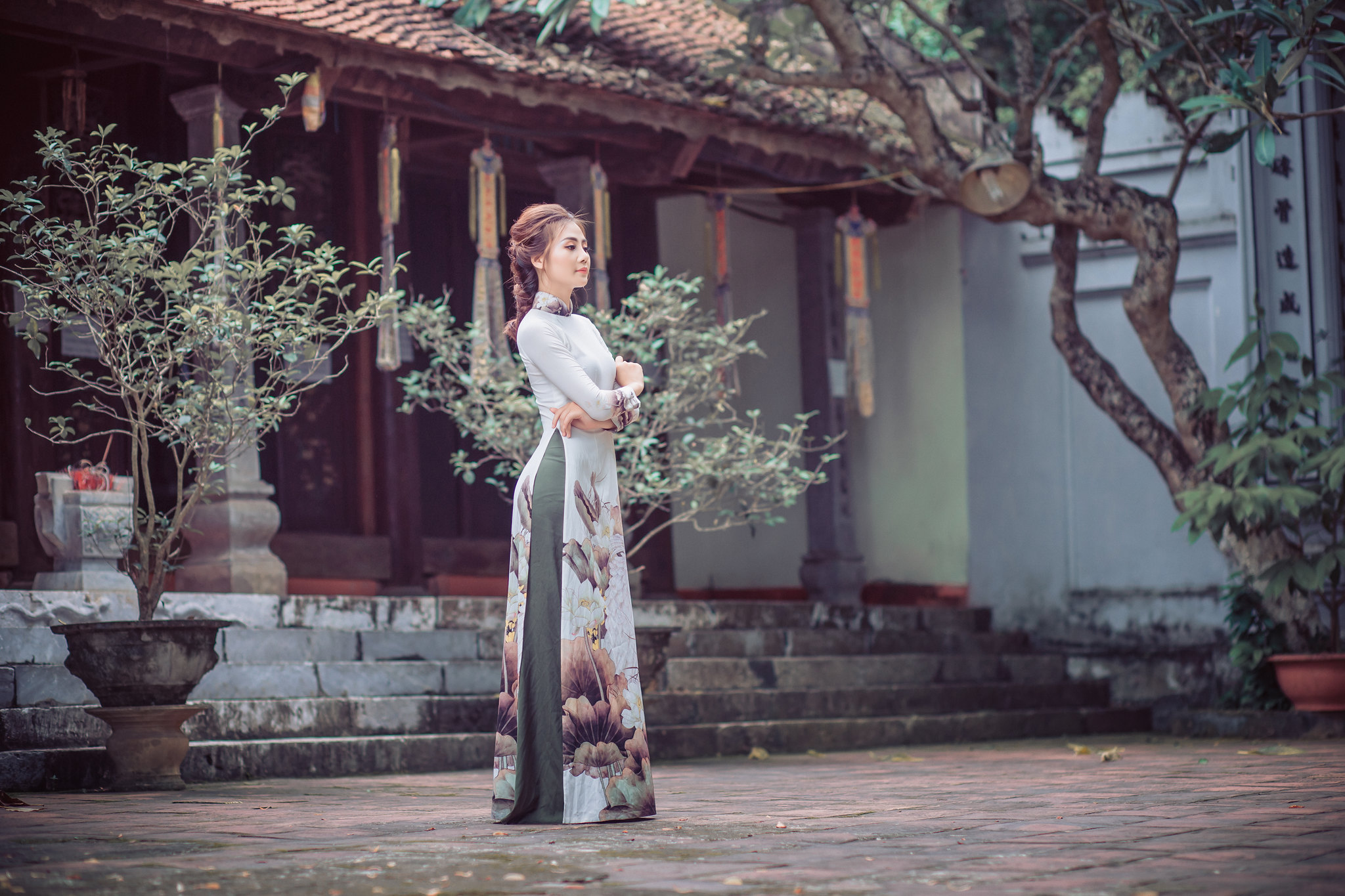 Áo dài trắng hình ảnh áo dài trắng truyền thống [P1APKG]