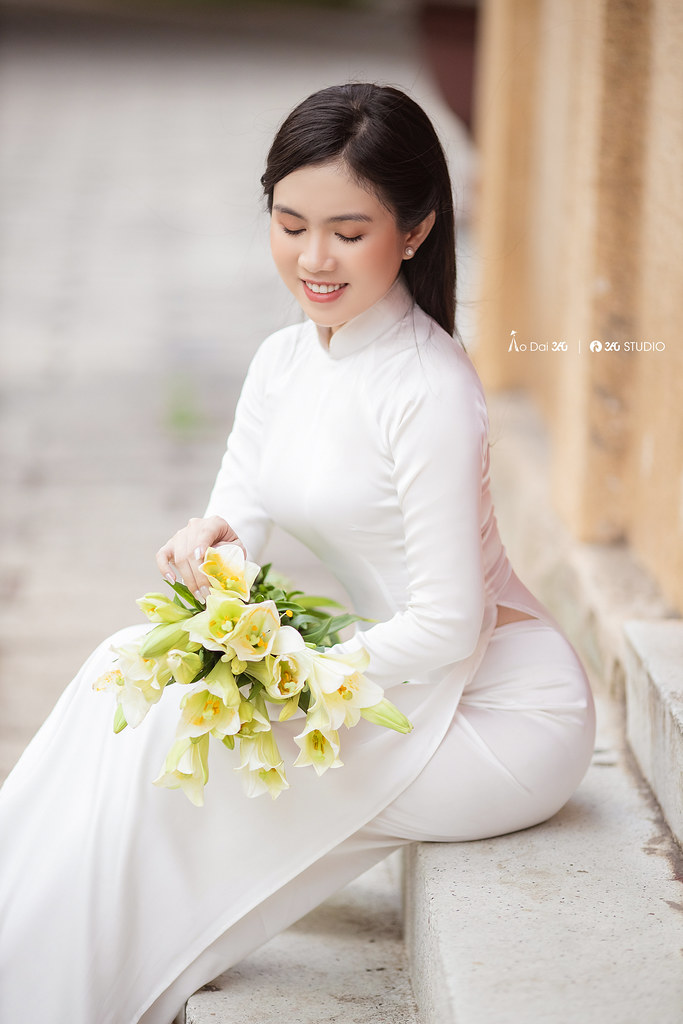 Áo dài trắng rạng rỡ [R14YOD]