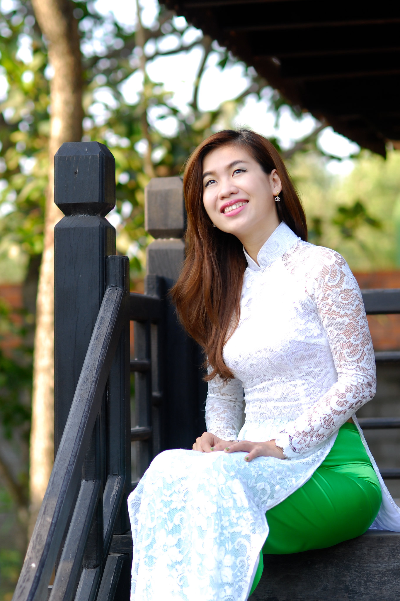 Áo dài trắng áo dài trắng vẻ đẹp Việt Nam [S6CHPZ]