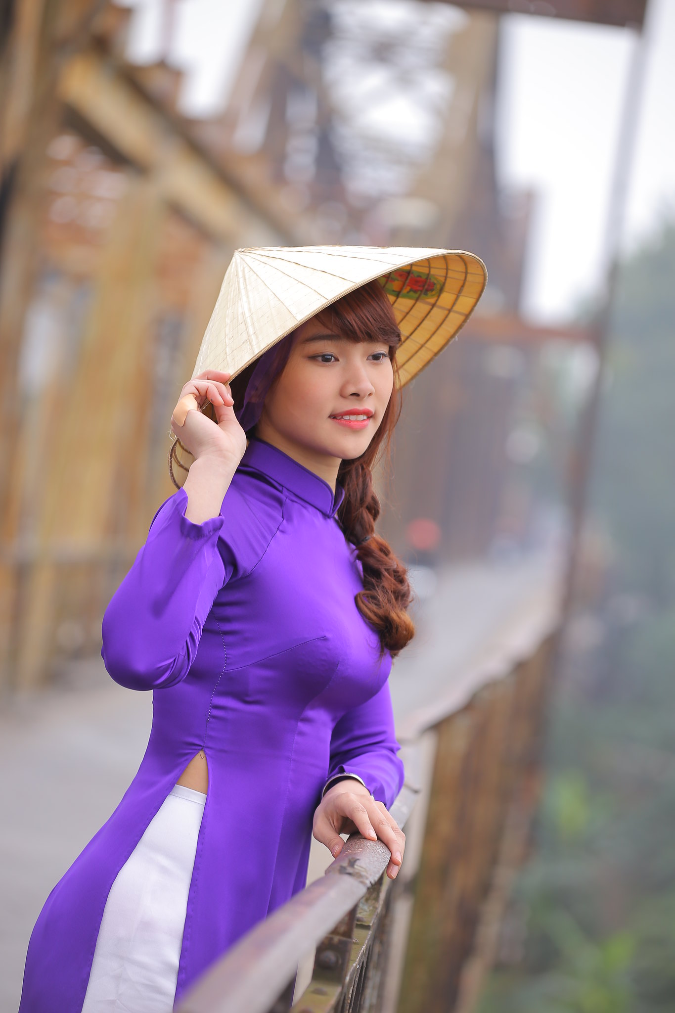 Áo dài tím áo dài tím tuyển chọn [7ZM7UC]