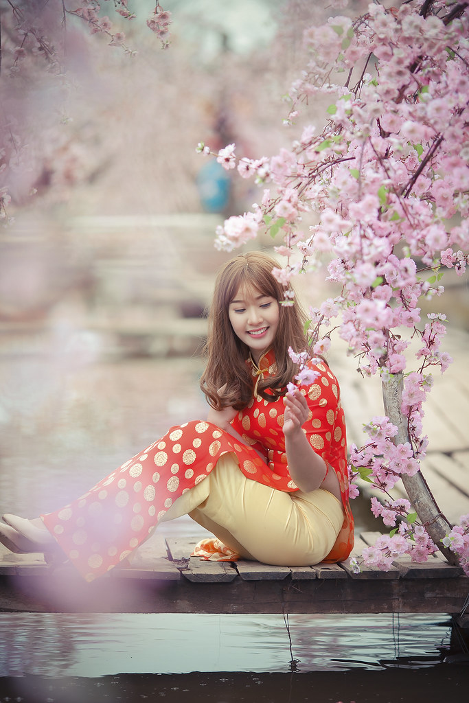 Áo dài đỏ quý phái áo dài đỏ [O5INGP]
