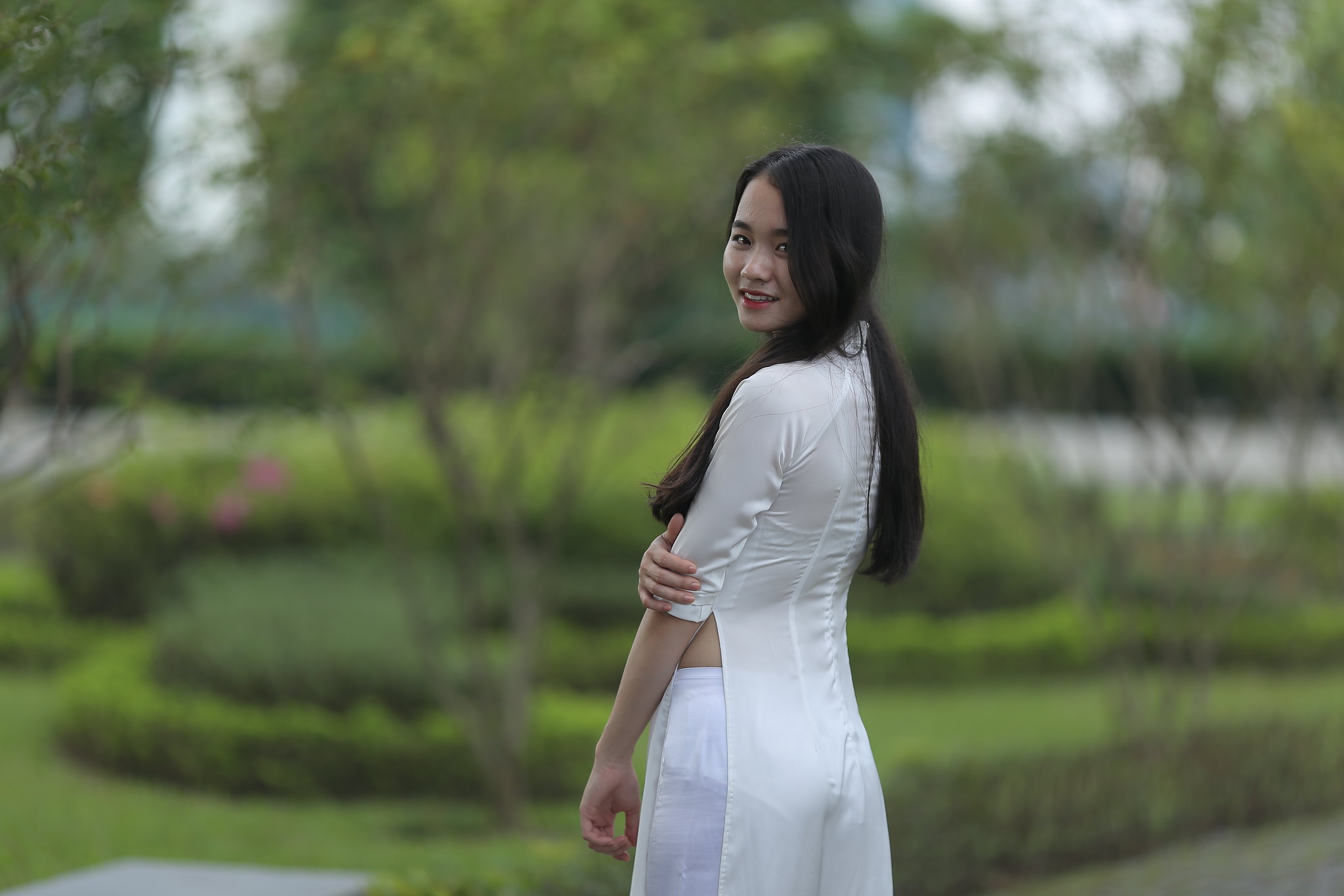 Album áo dài trắng yêu kiều áo dài trắng [O1OFND]