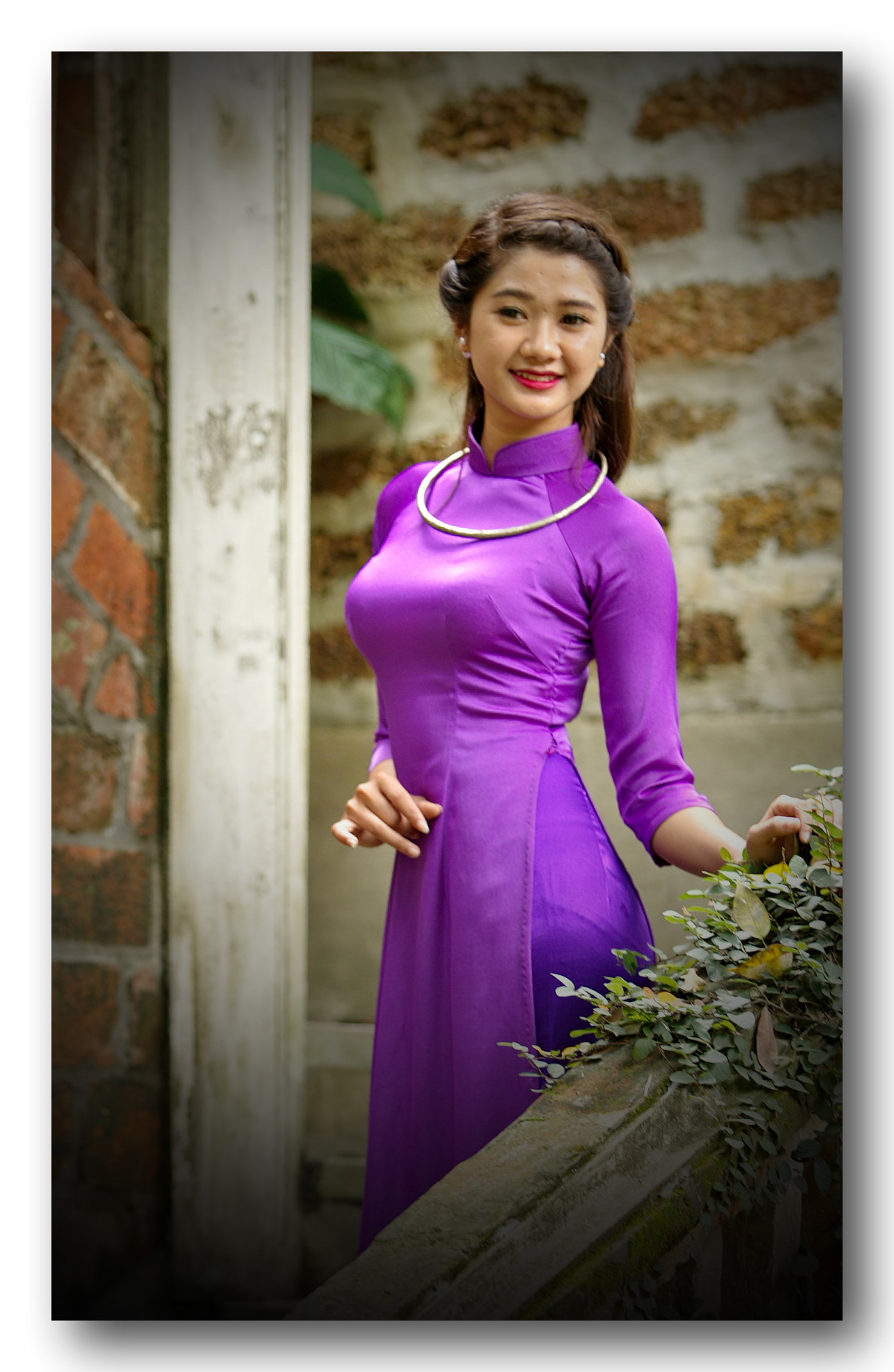 Bộ ảnh áo dài tím thanh thoát [P7HGRZ]