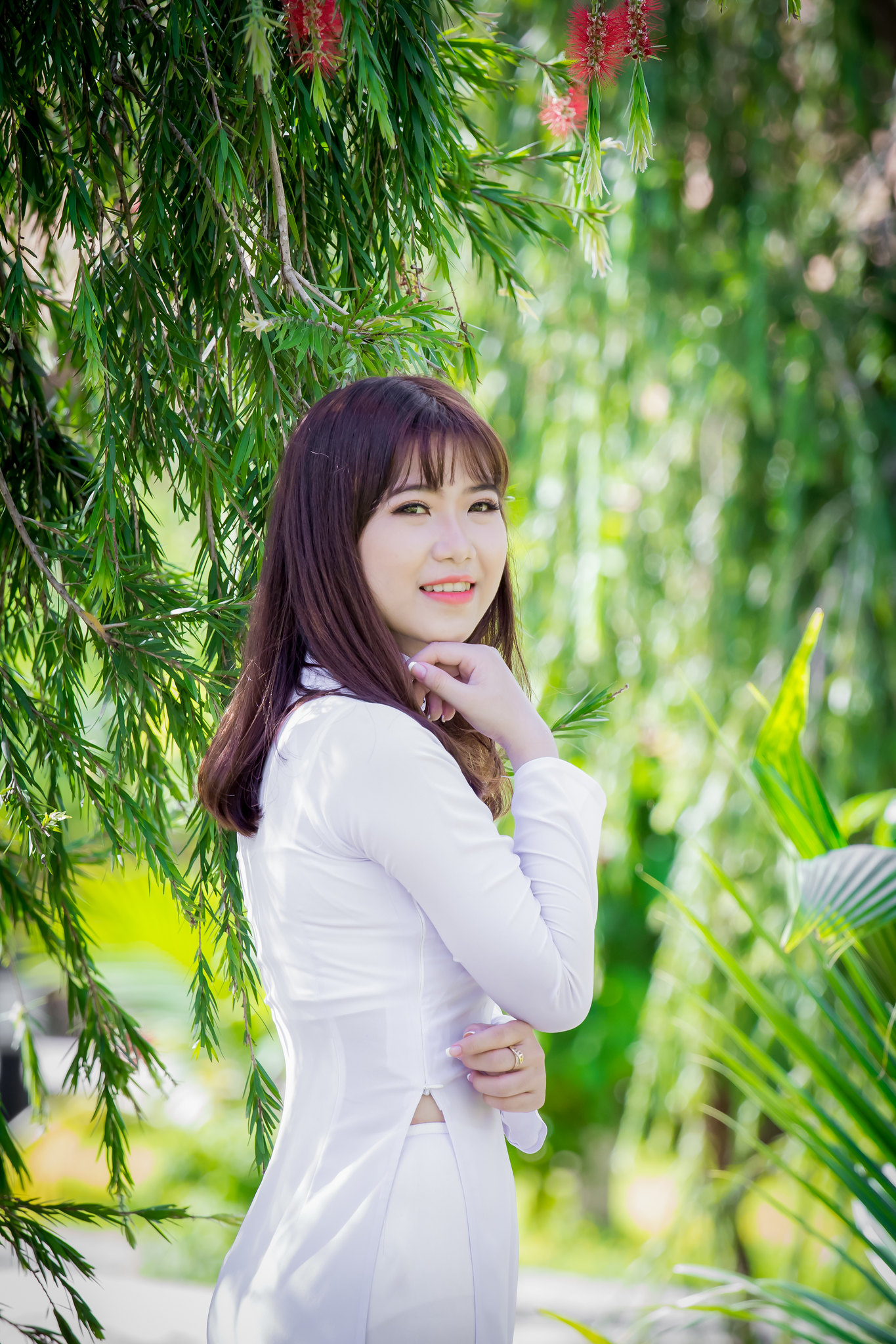 Đậm chất Việt áo dài trắng áo dài trắng [MWQ8X8]