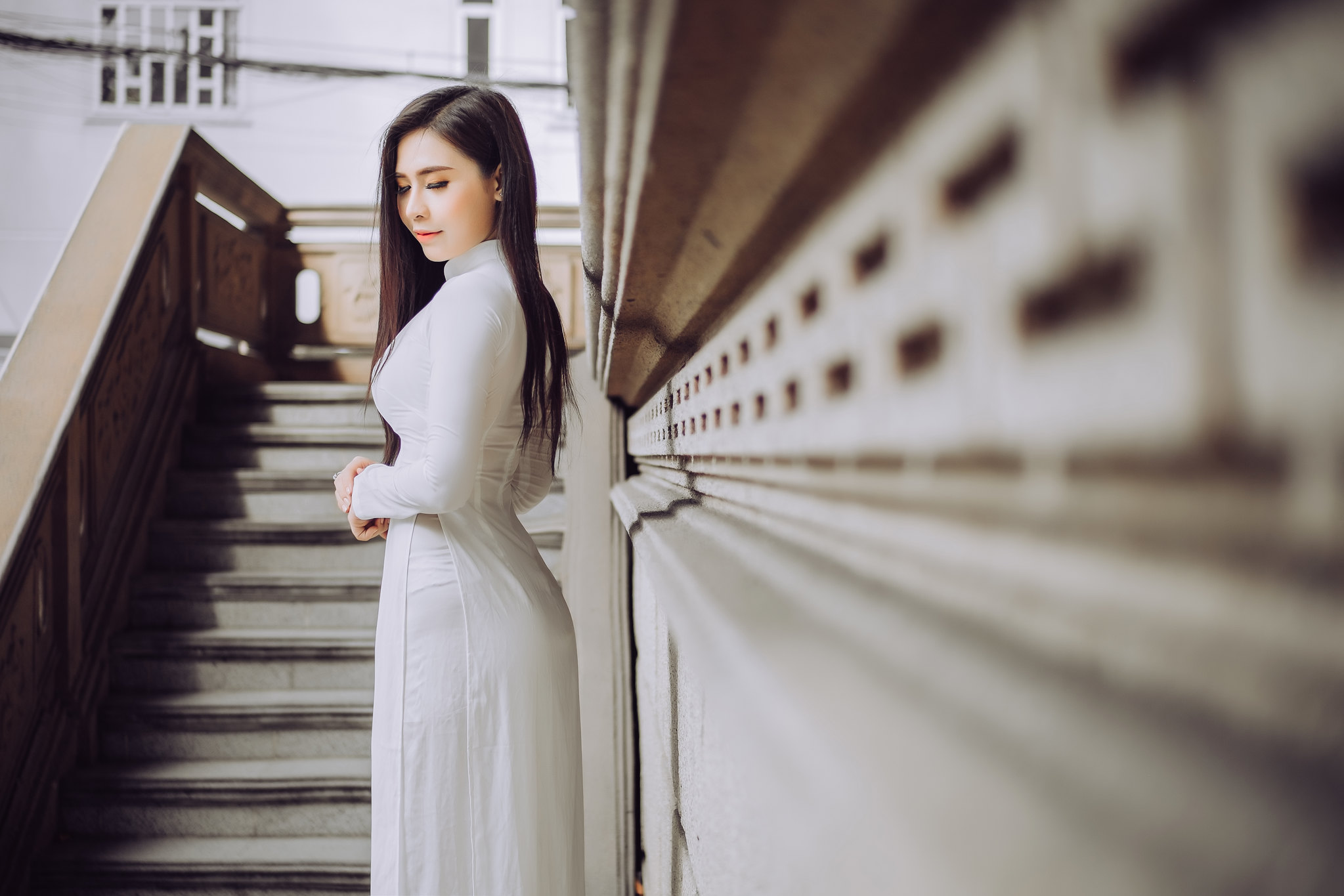Áo dài trắng hình ảnh áo dài trắng thanh xuân [OKEWXC]