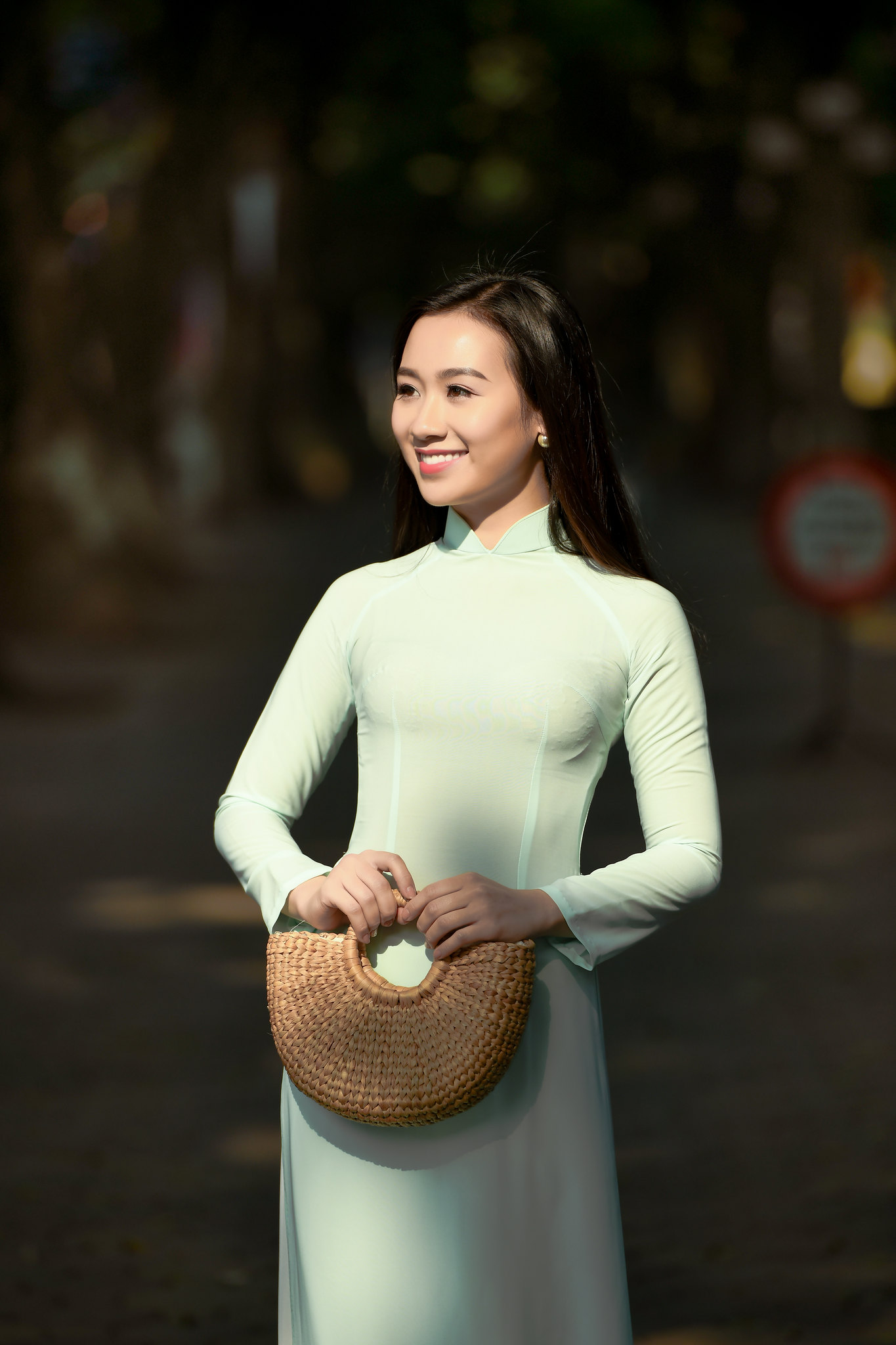 Áo dài trắng hài hòa áo dài trắng [33I4BC]
