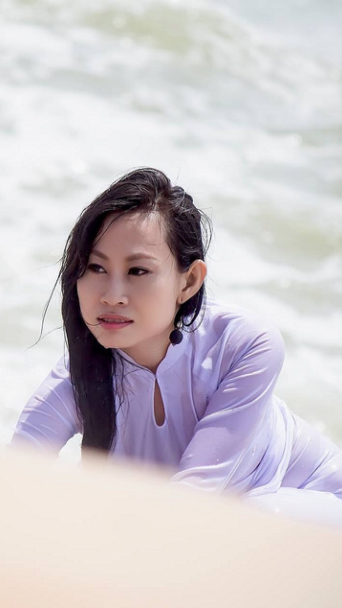 Áo dài trắng đậm chất Việt ướt [ER3ELY]