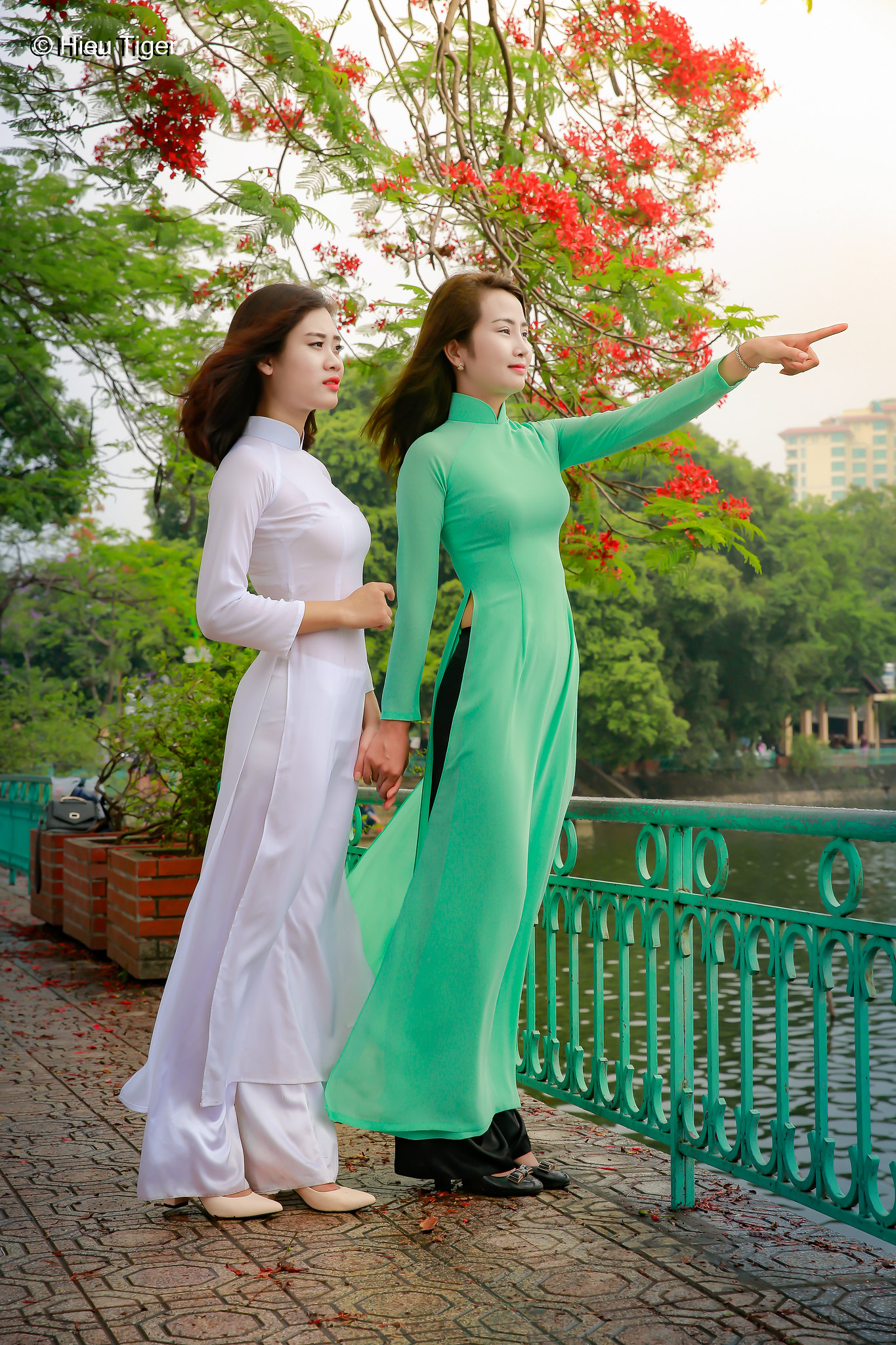 Đậm chất Việt áo dài trắng hoa phượng [EZZDWF]