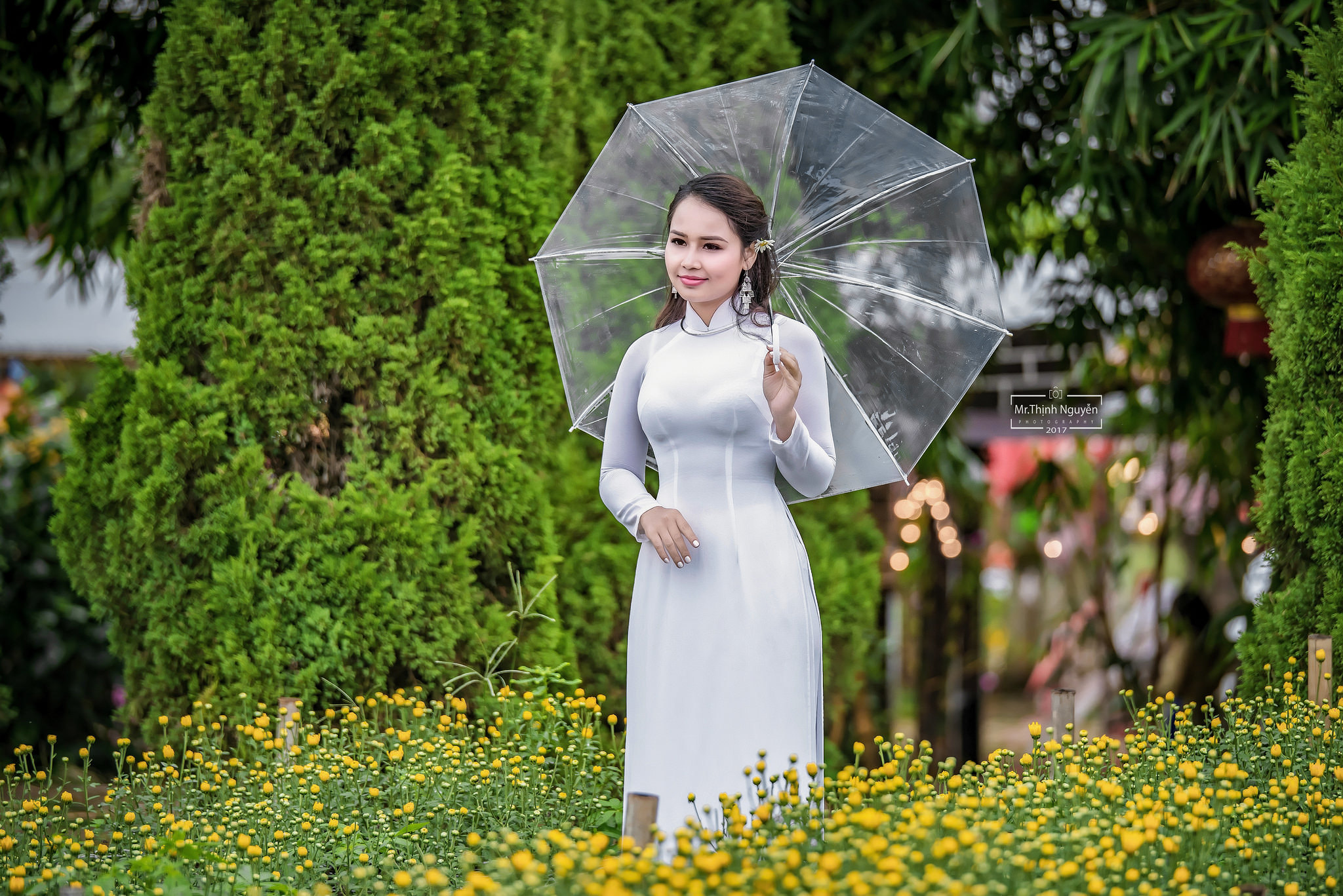 Áo dài trắng áo dài trắng mộc mạc [MRAYGG]