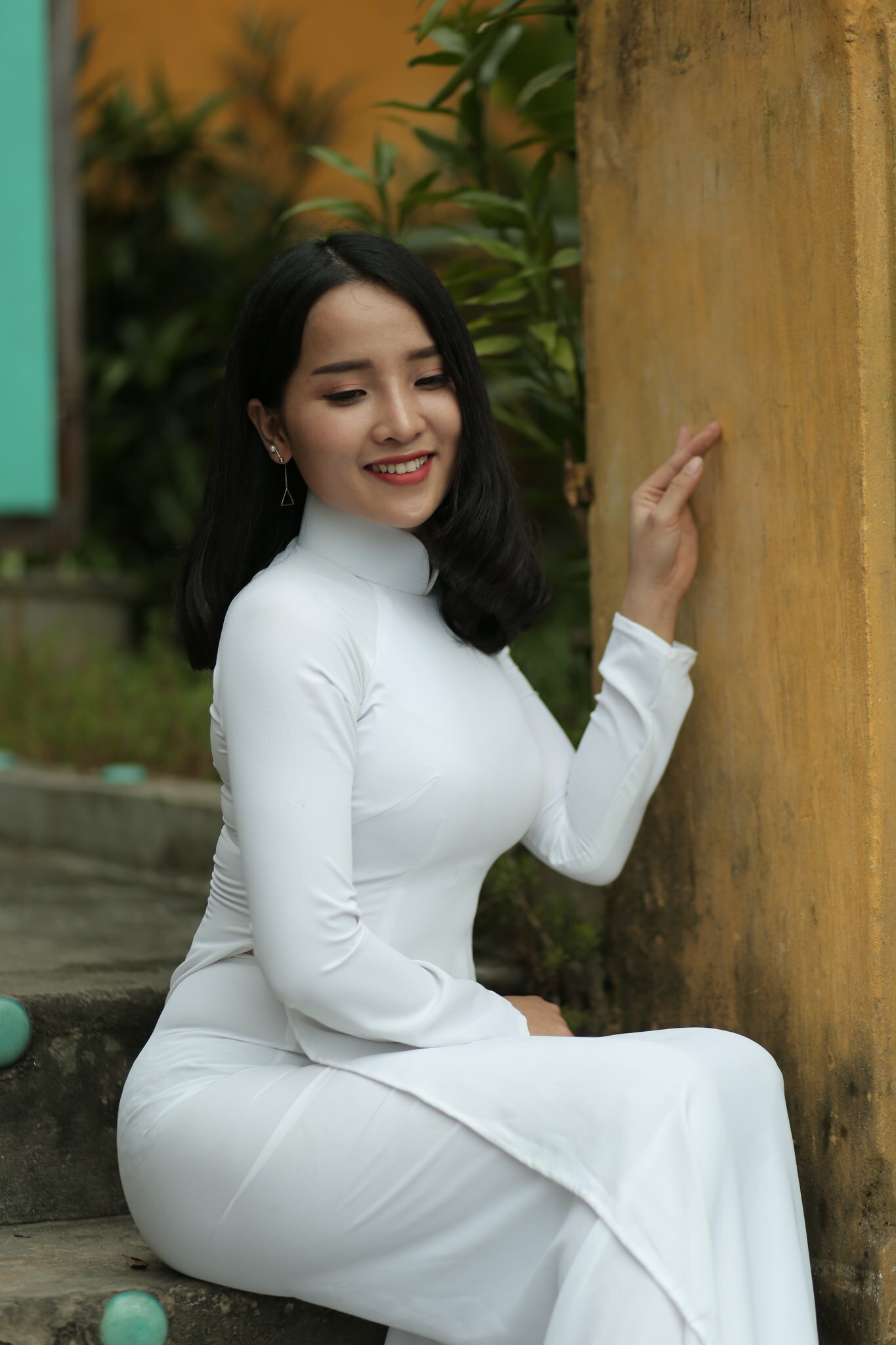 Áo dài trắng duyên thầm nuột [JZC0AJ]