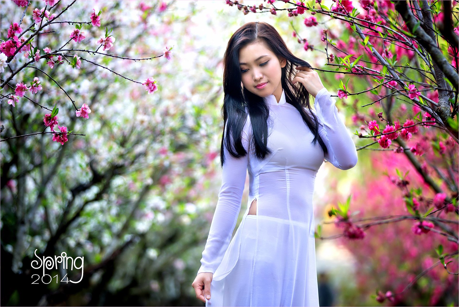 Cuốn hút áo dài trắng áo dài trắng [VMCZBU]