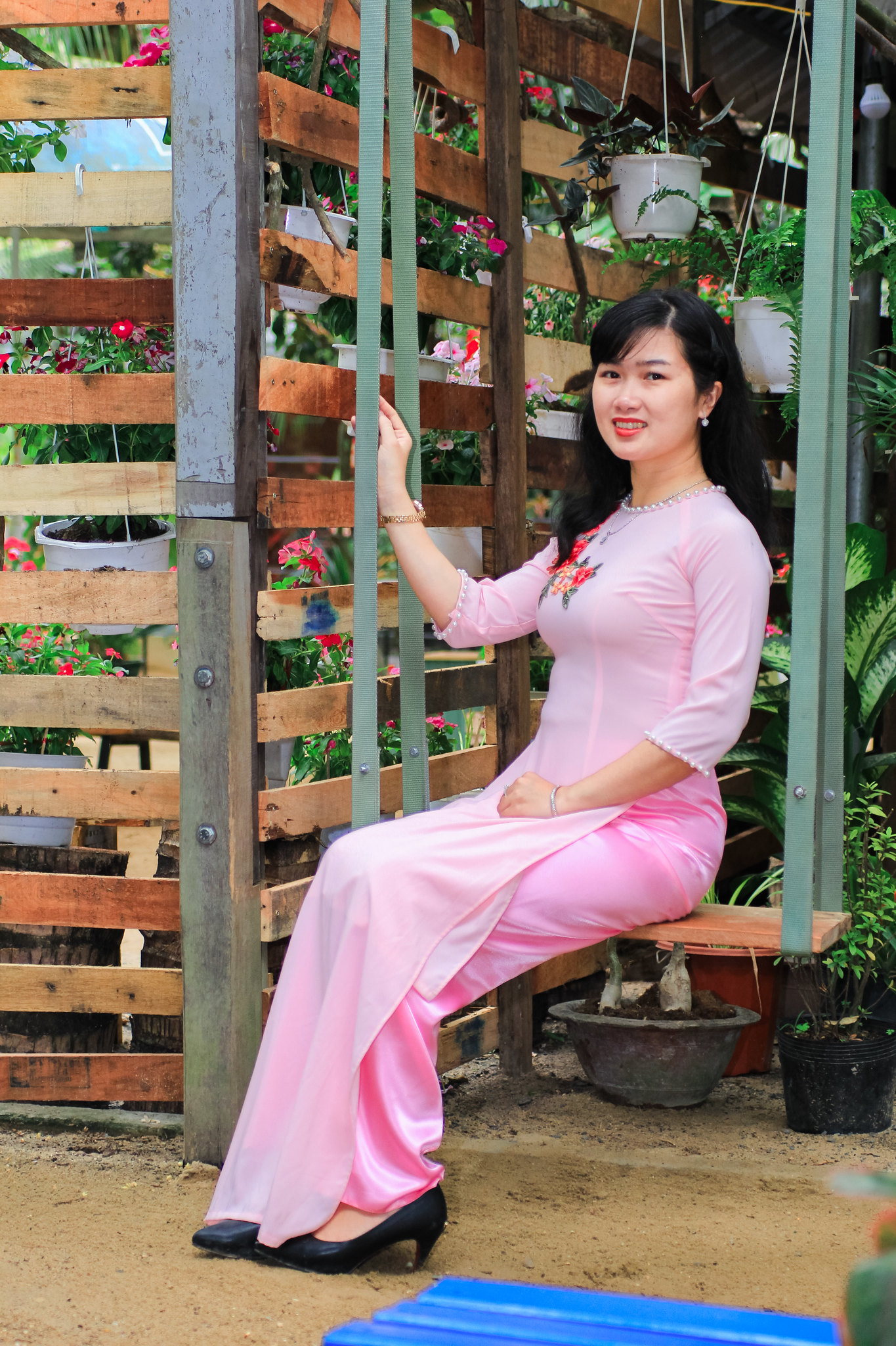 Cuốn hút áo dài hồng áo dài hồng [46SV1D]