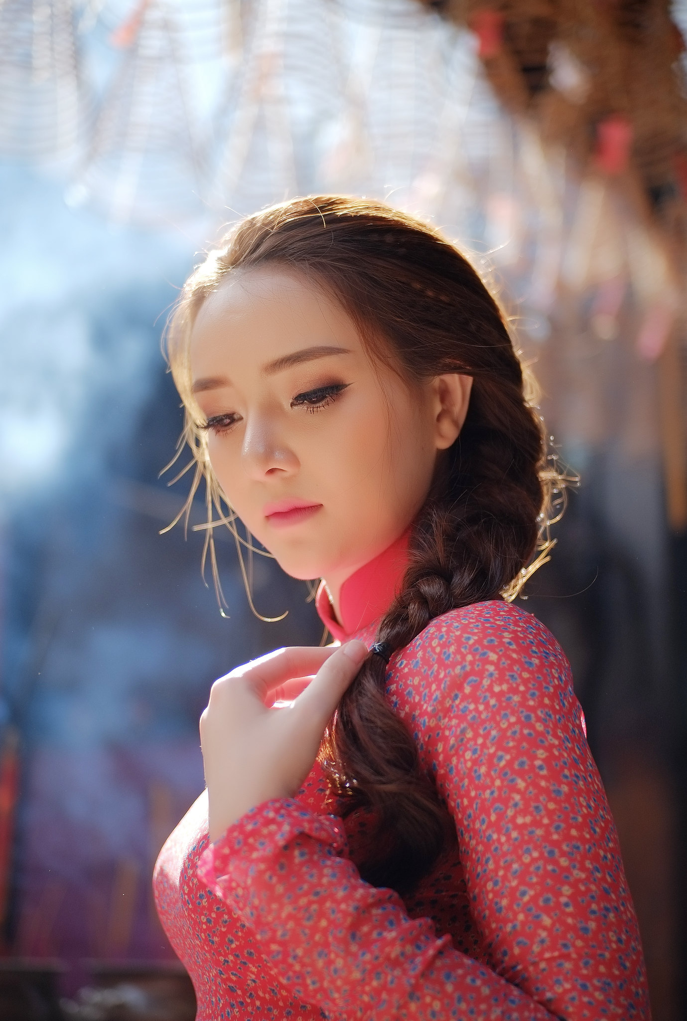 Bộ ảnh áo dài đỏ sang trọng [S6YWJ0]