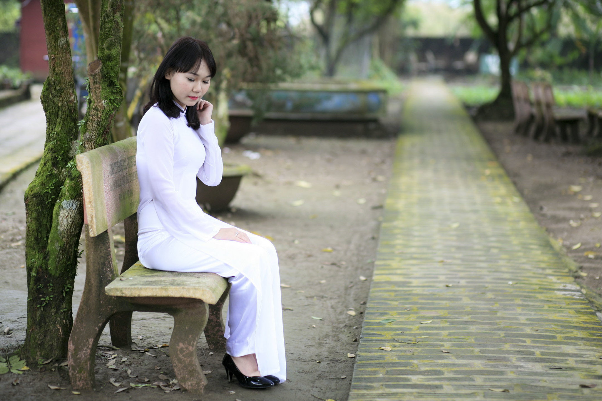 Áo dài trắng nét đẹp áo dài vẻ đẹp Việt Nam [MIJBQS]