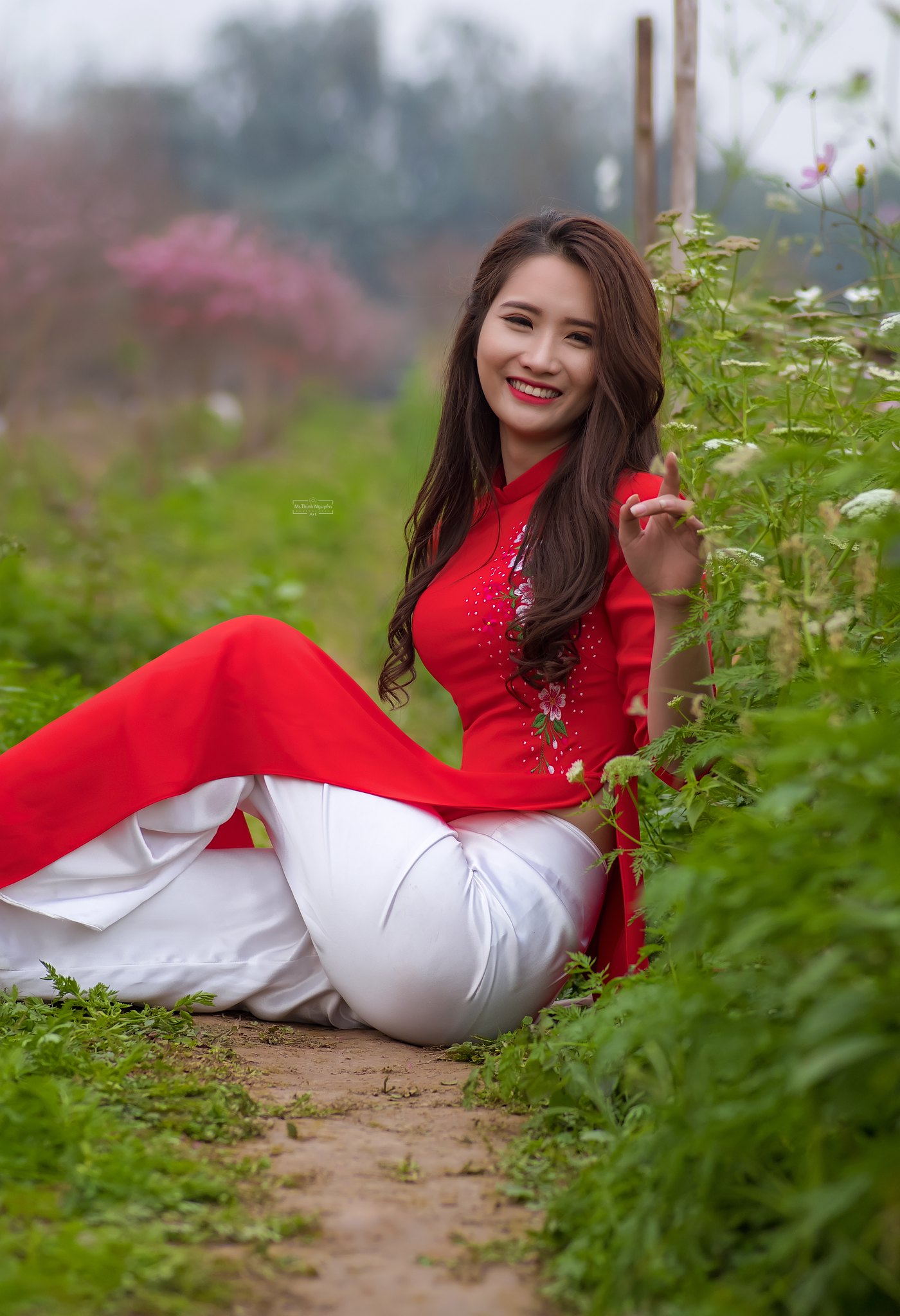 Bộ ảnh áo dài đỏ tuyển chọn [S8C4UL]
